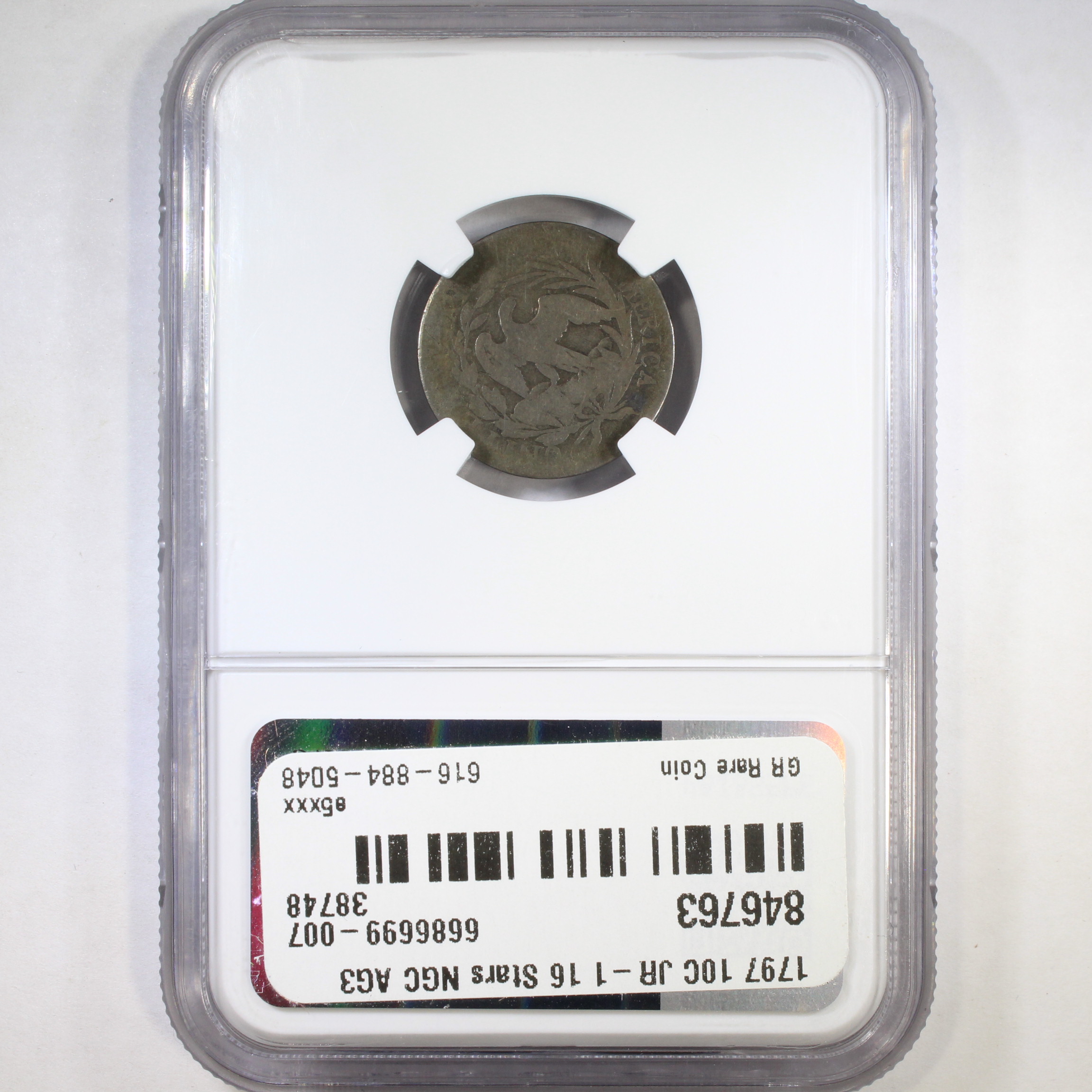 image for: 1797 16 Stars, JR-1 10c NGC AG3