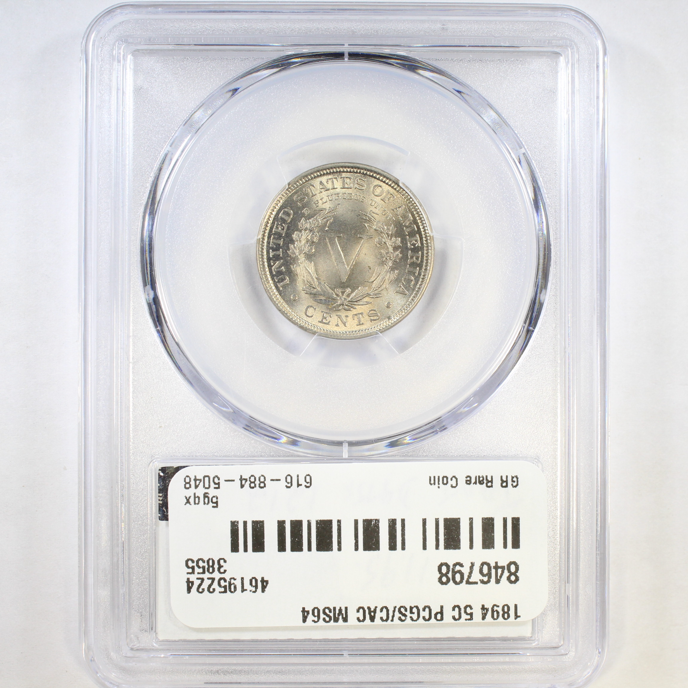 image for: 1894 5c PCGS MS64