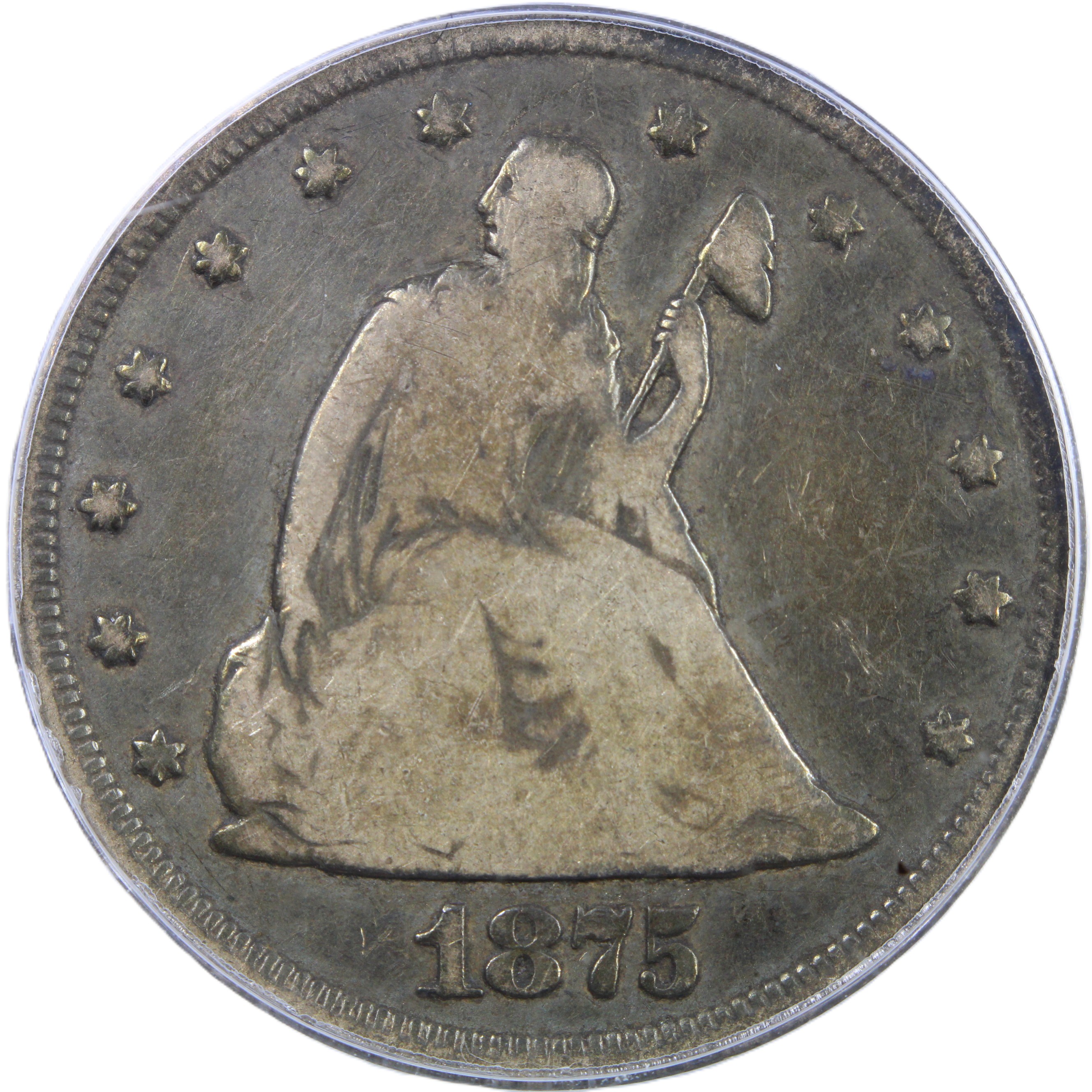 image for: 1875-CC 20c PCGS VG10