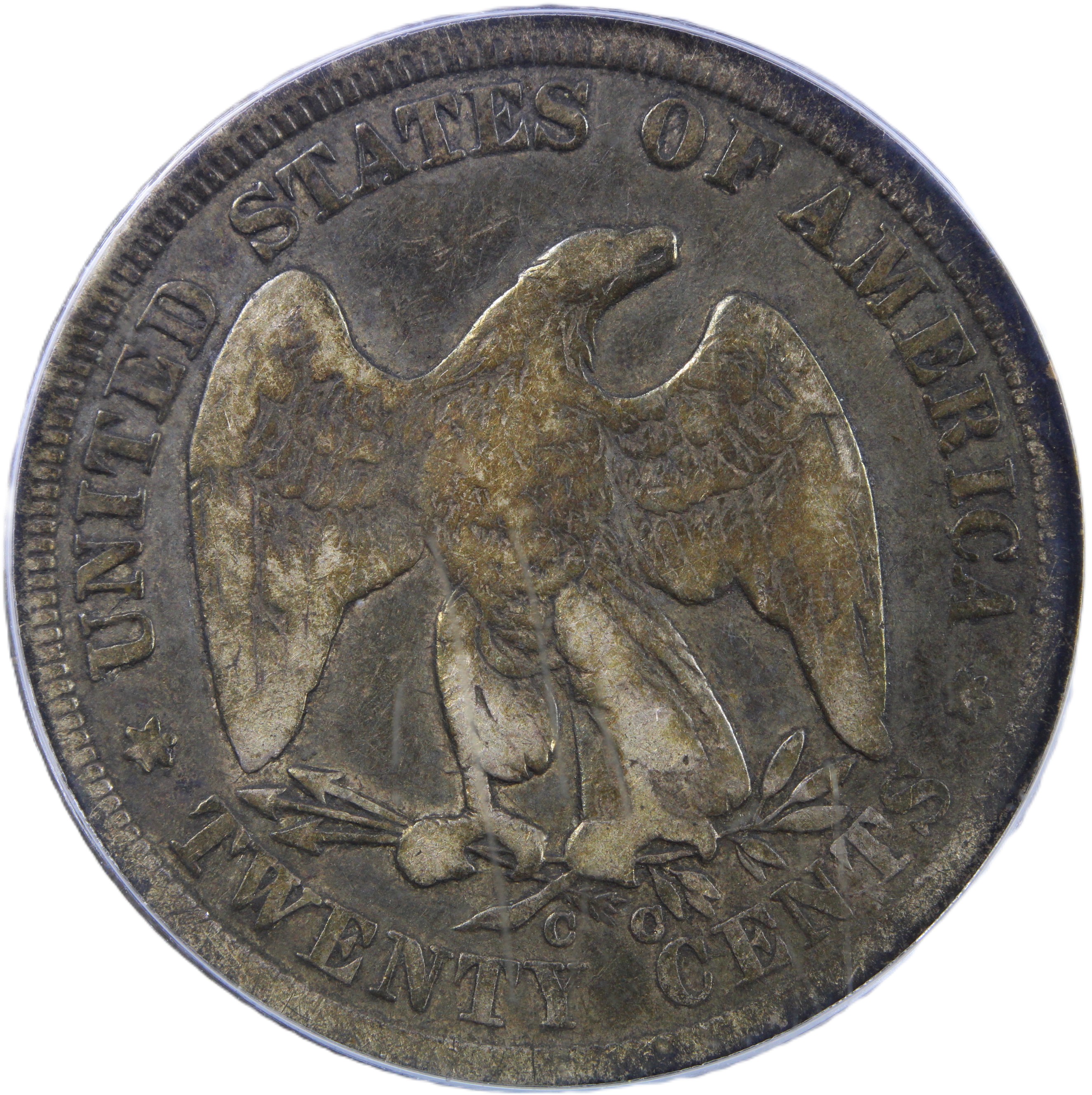 image for: 1875-CC 20c PCGS VG10