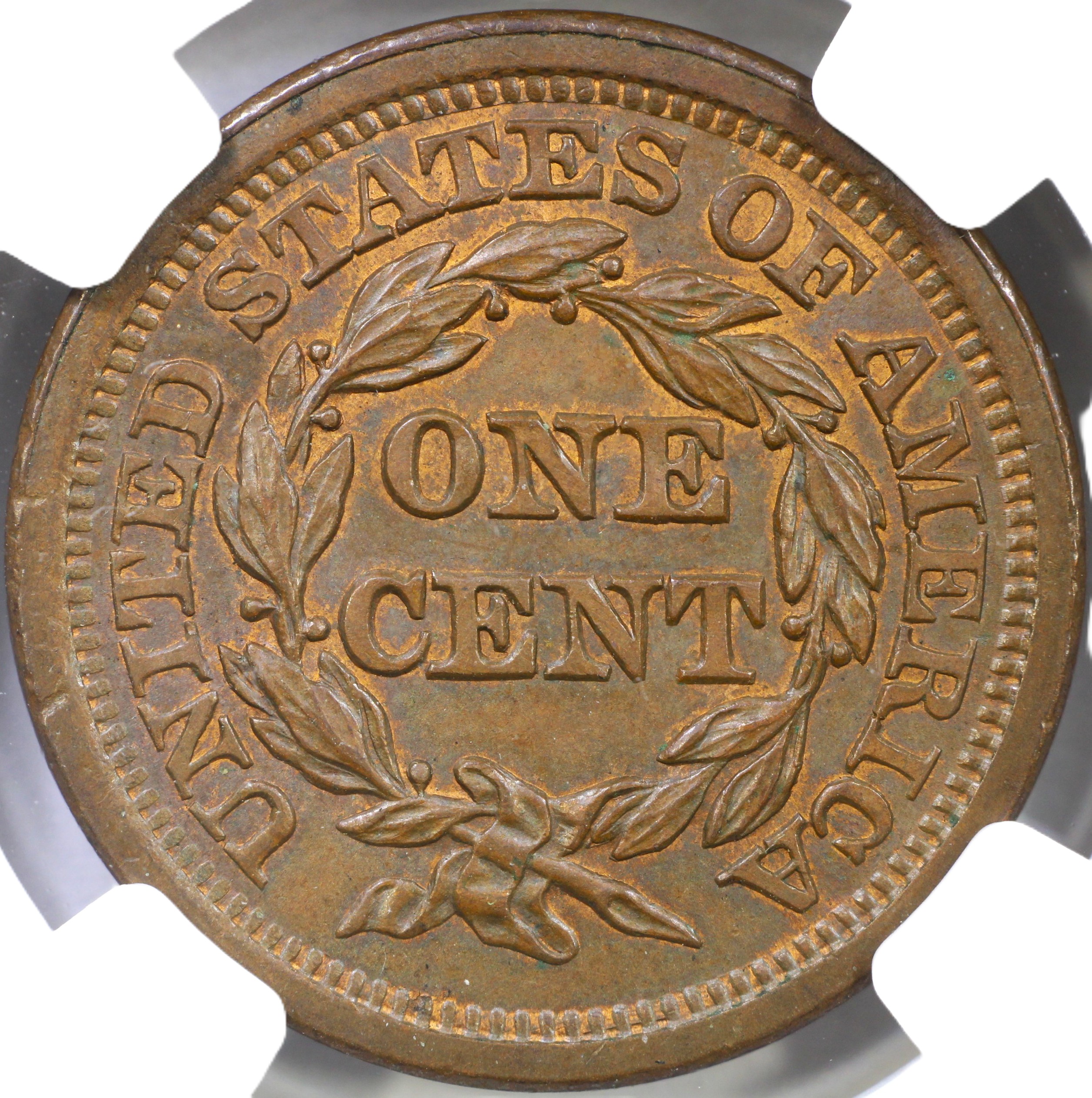 thumbnail for: 1853 1c NGC MS64 BN