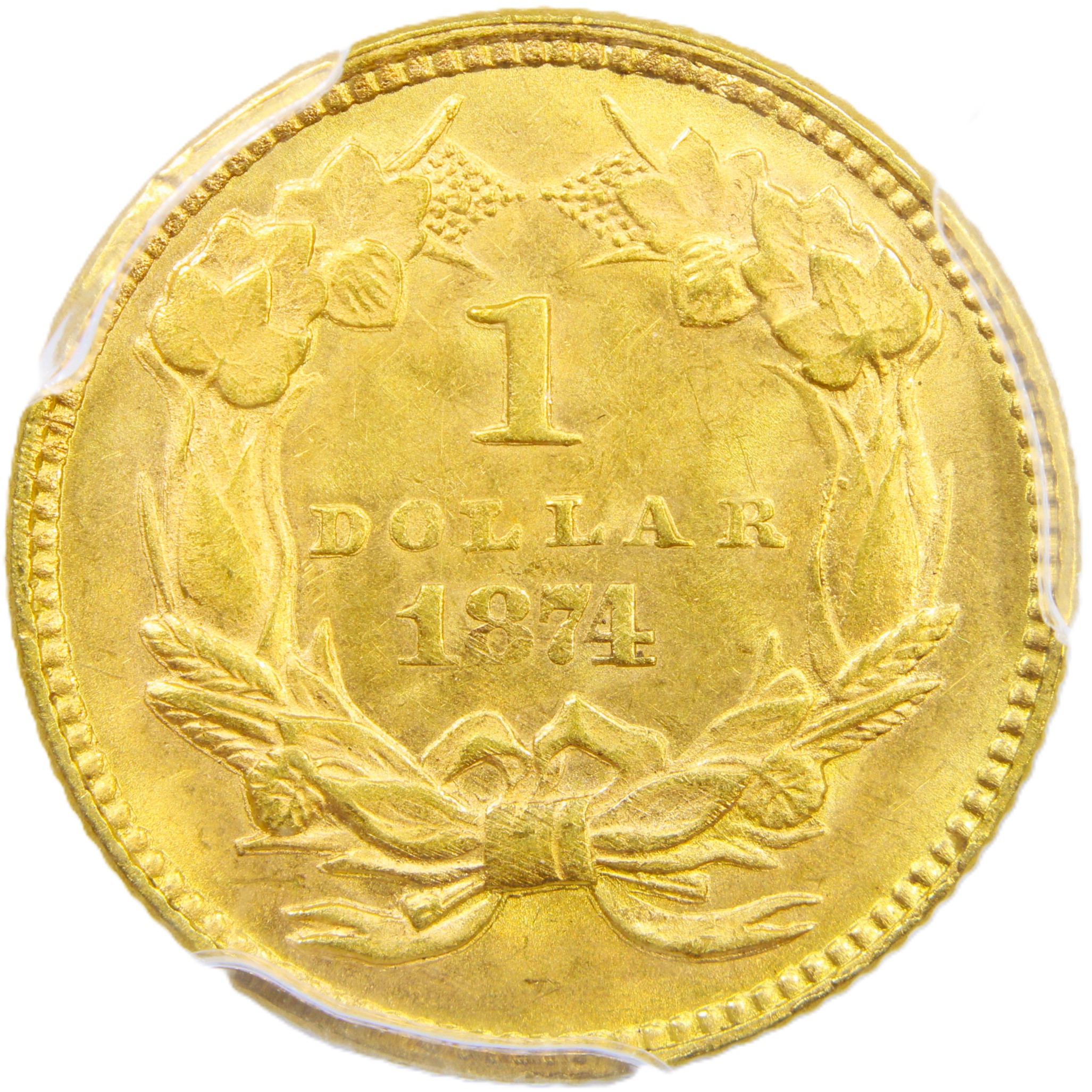 image for: 1874 G$1 PCGS MS64