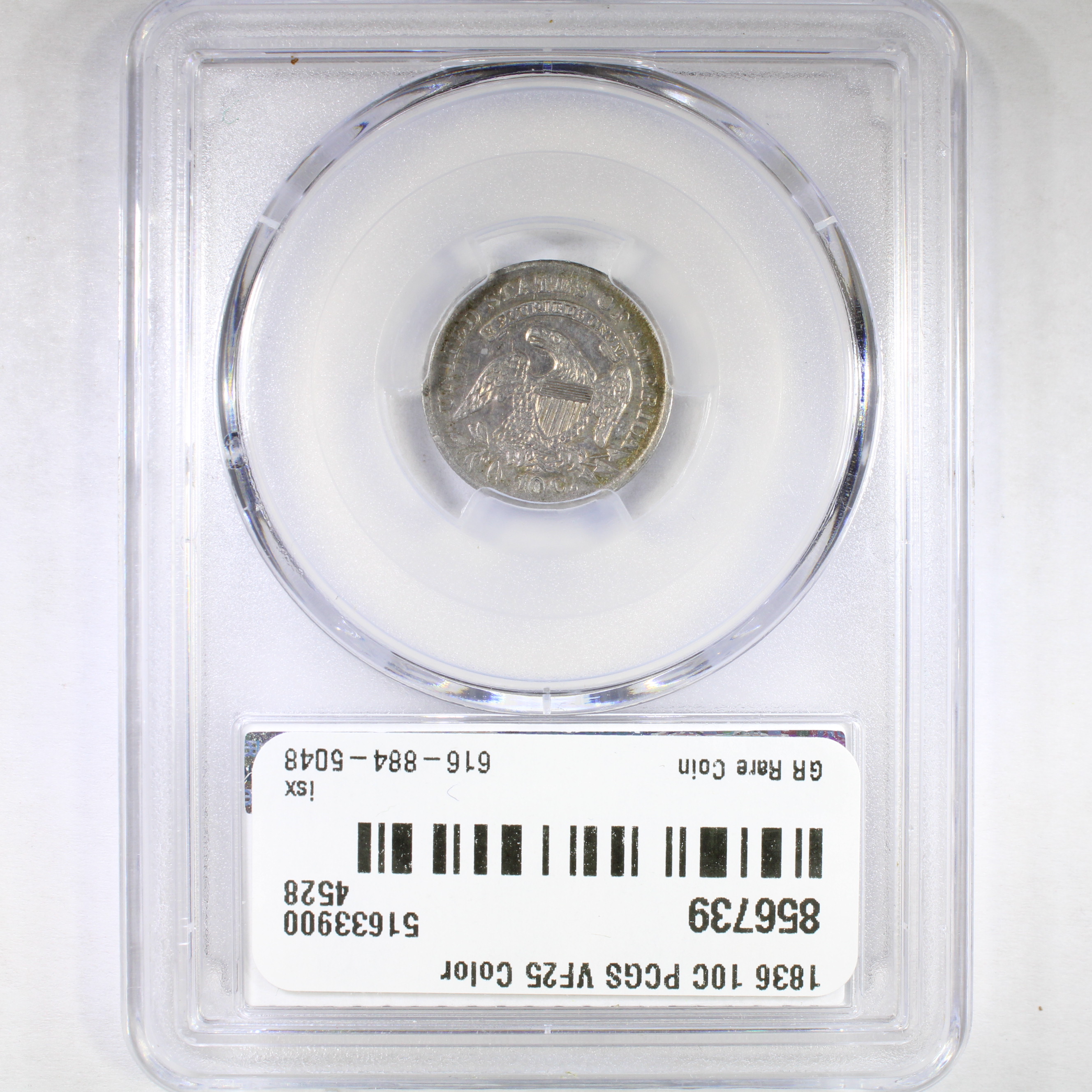thumbnail for: 1836 10c PCGS VF25