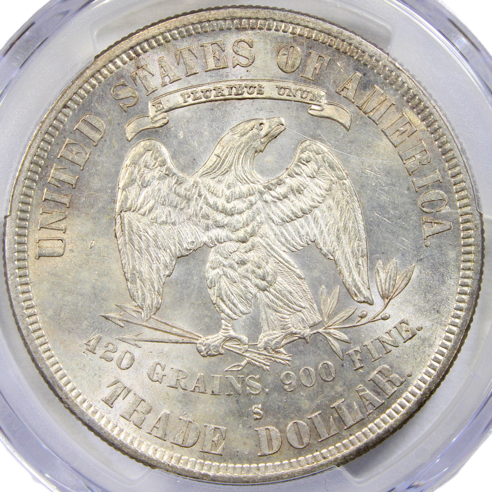 image for: 1877-S Trade$ PCGS AU58