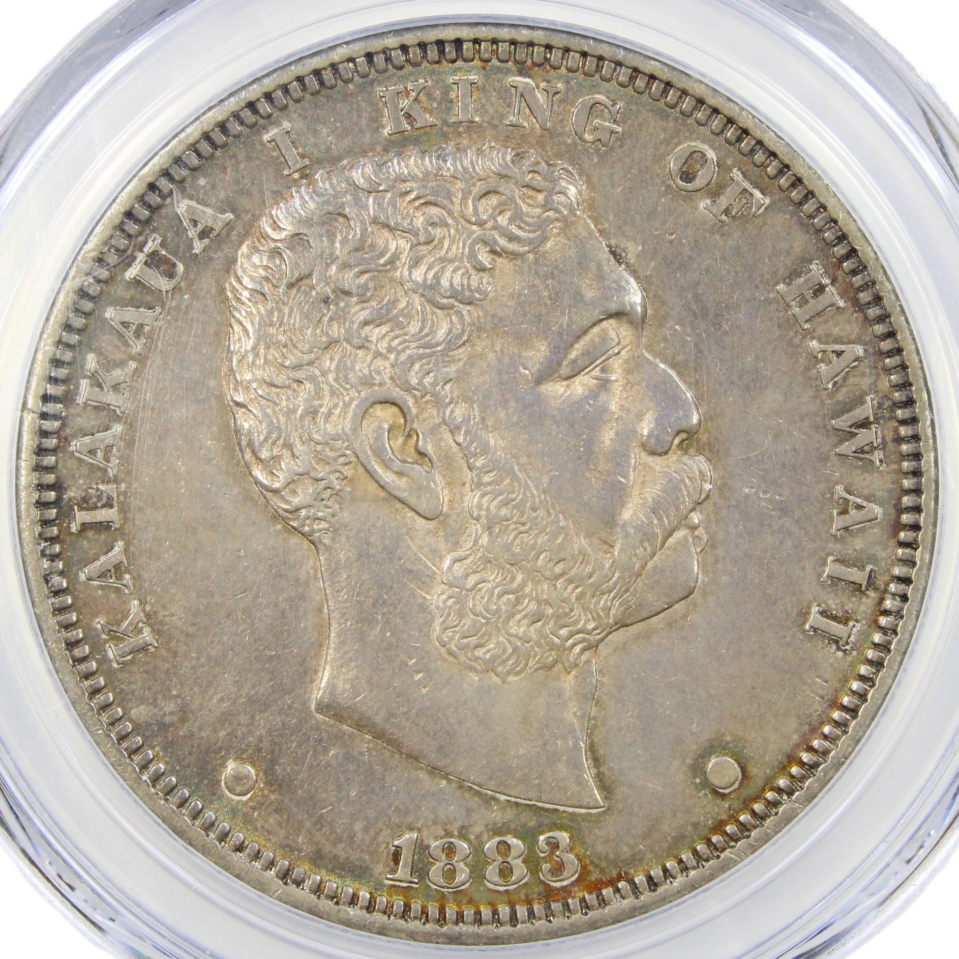 thumbnail for: 1883 Hawaii $1  PCGS AU55