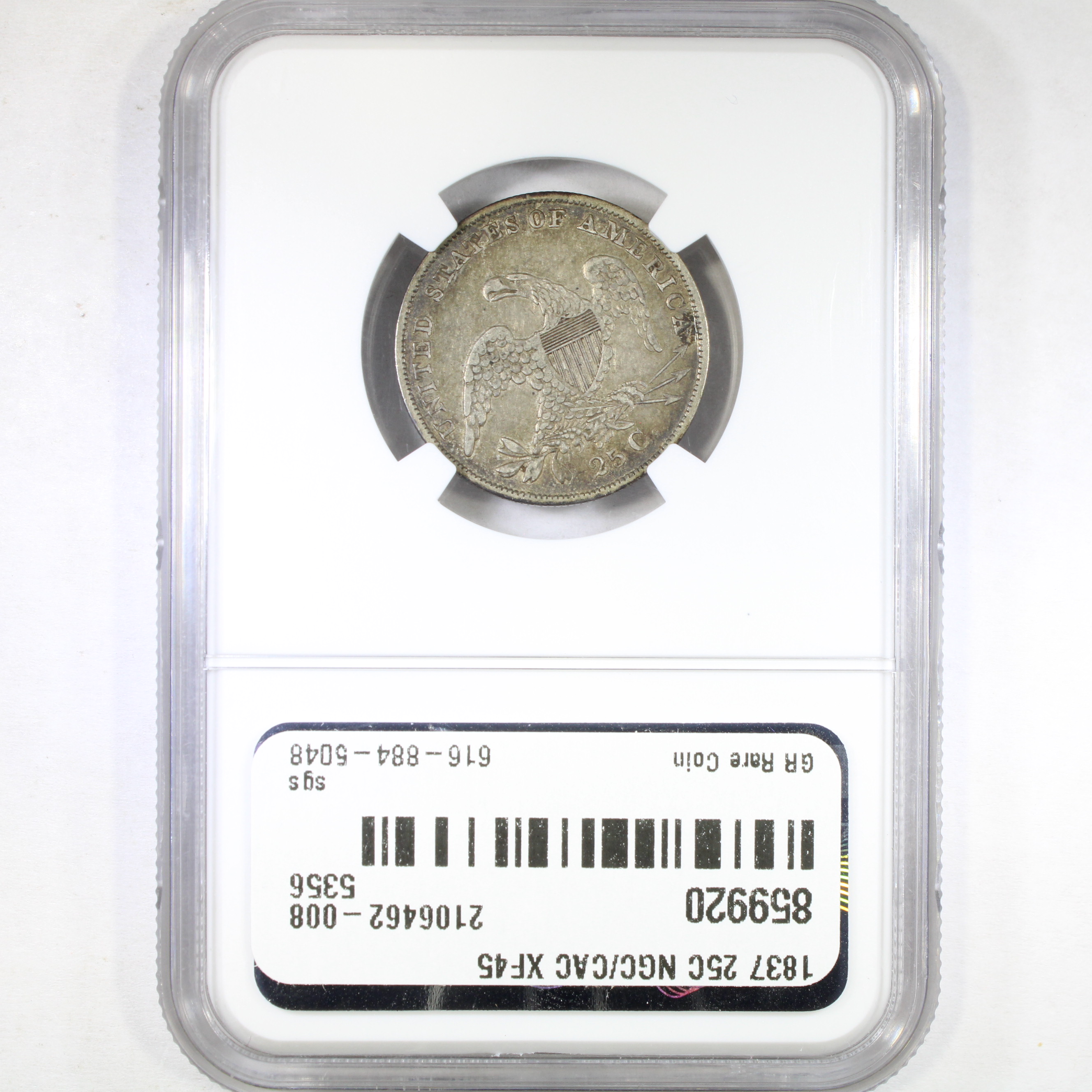 image for: 1837 25c NGC XF45