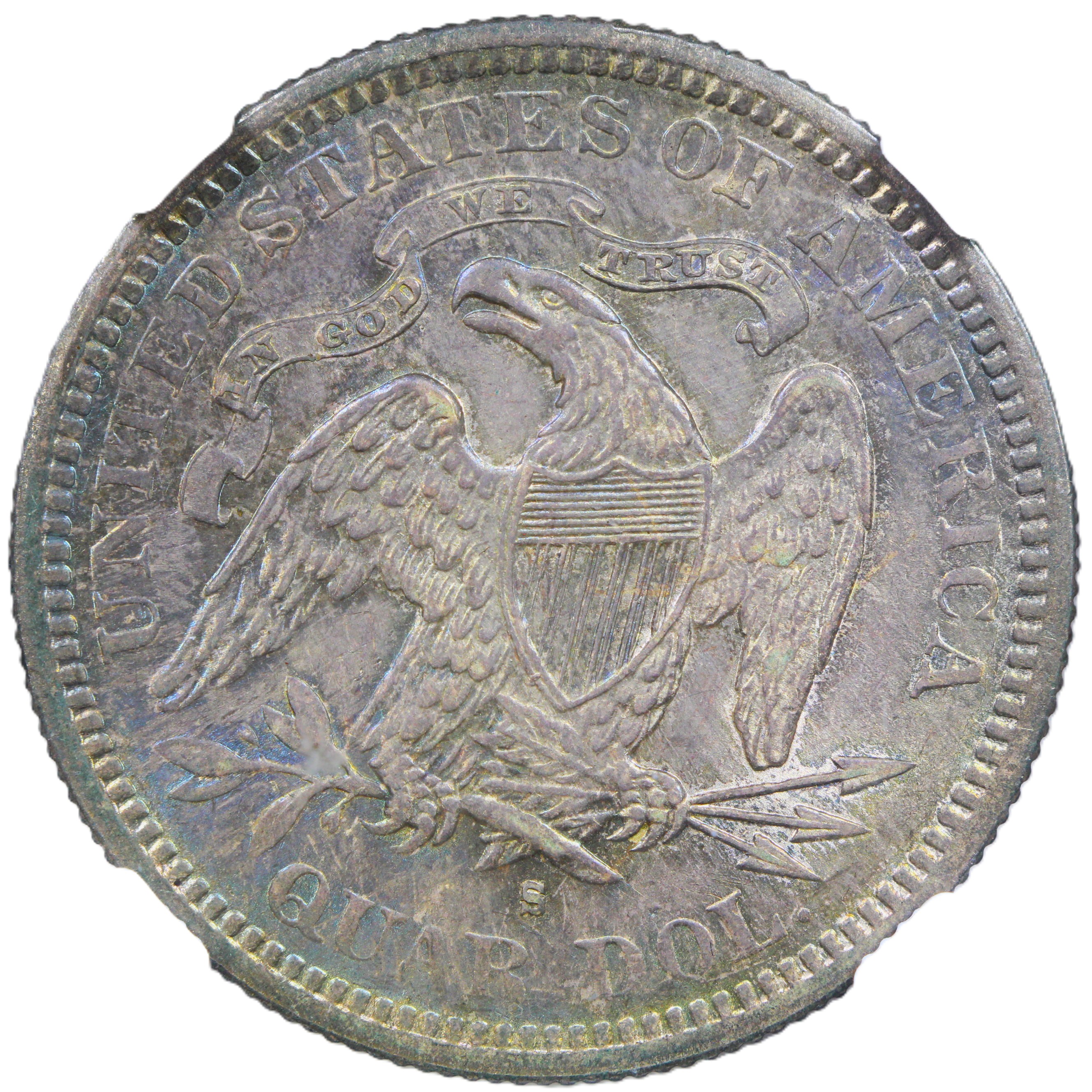 thumbnail for: 1876-S 25c NGC MS65