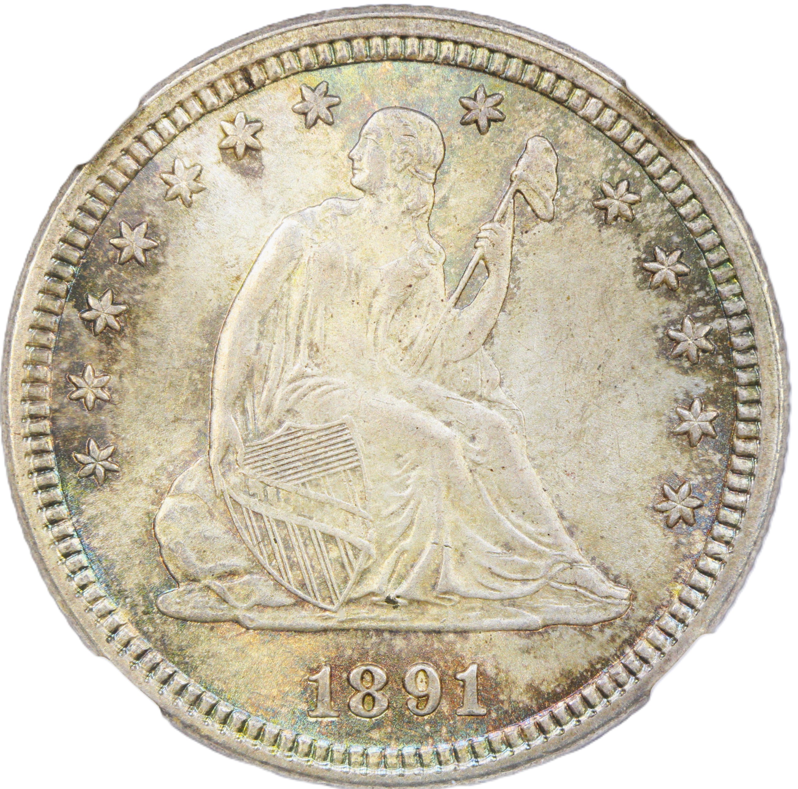 thumbnail for: 1891 25c NGC MS66