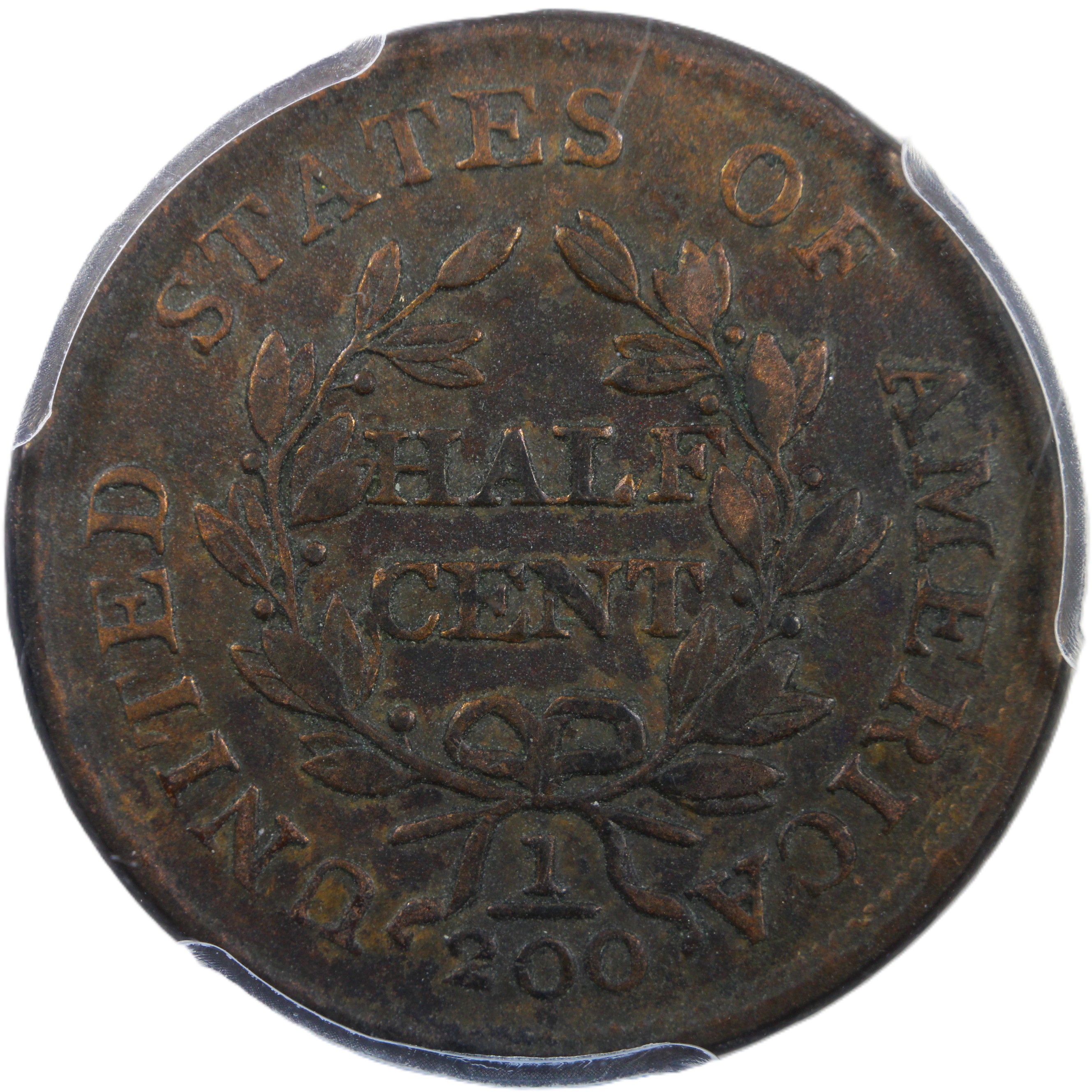 image for: 1804 Spiked Chin 1/2c PCGS VF30 BN