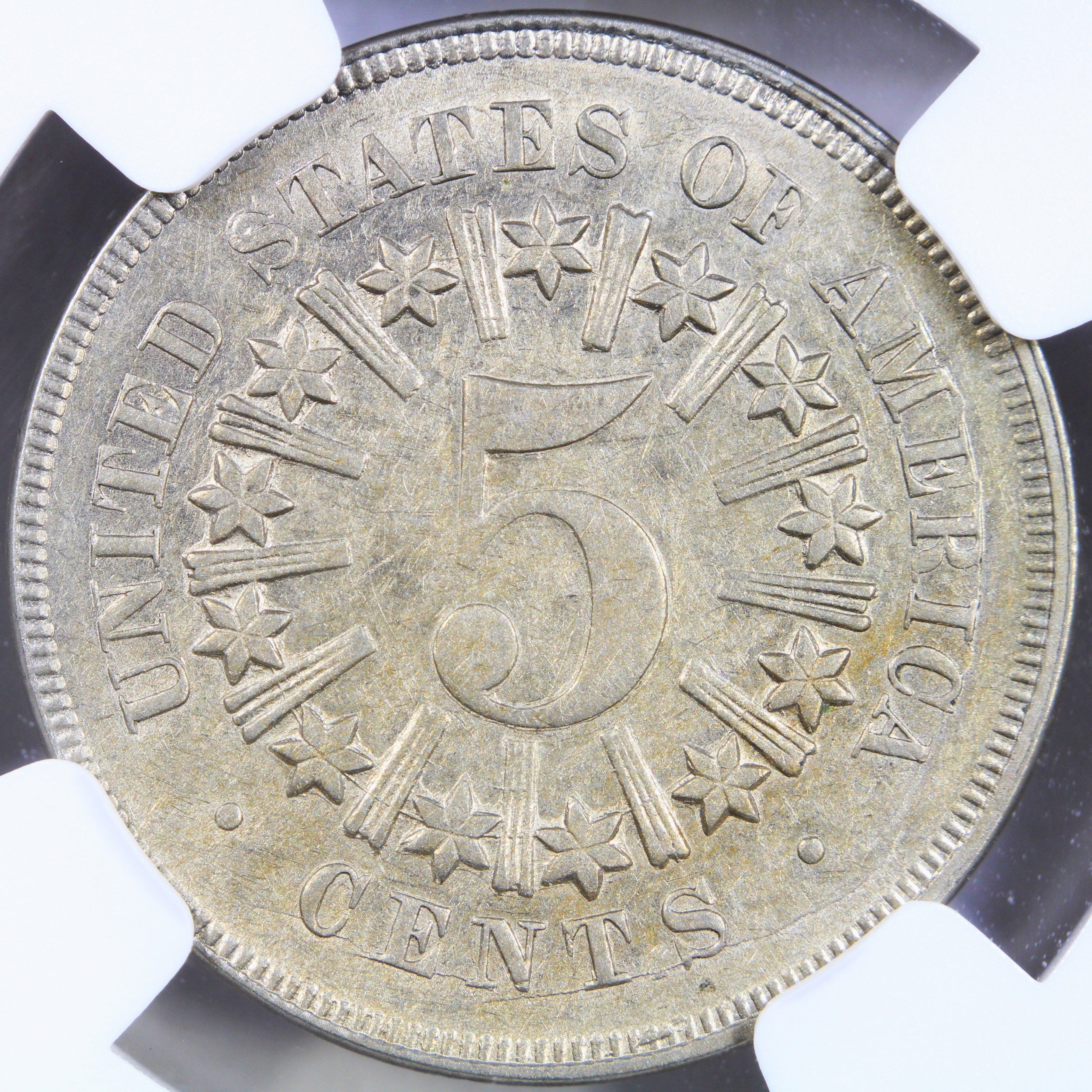 image for: 1867 Rays 5c NGC AU55