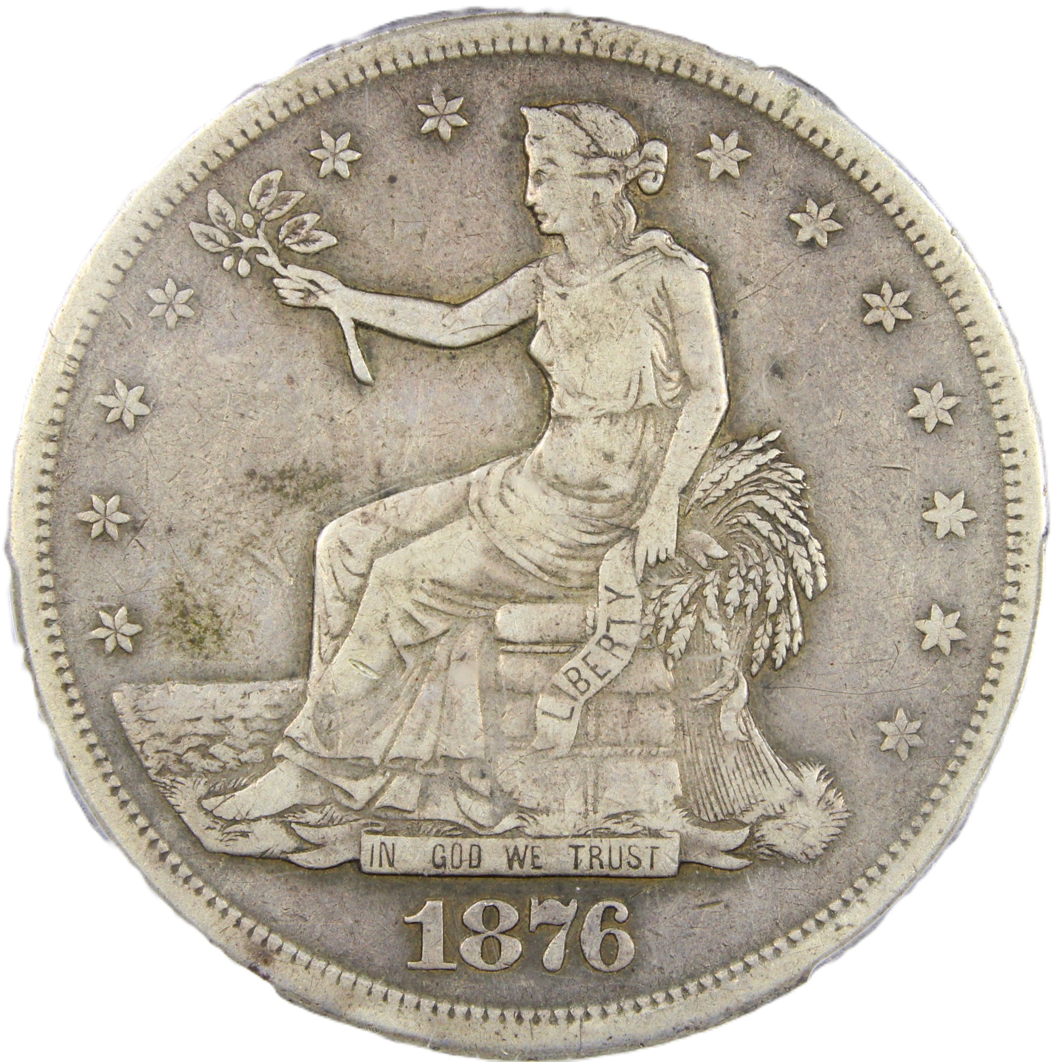 image for: 1876-S Trade$ PCGS F15