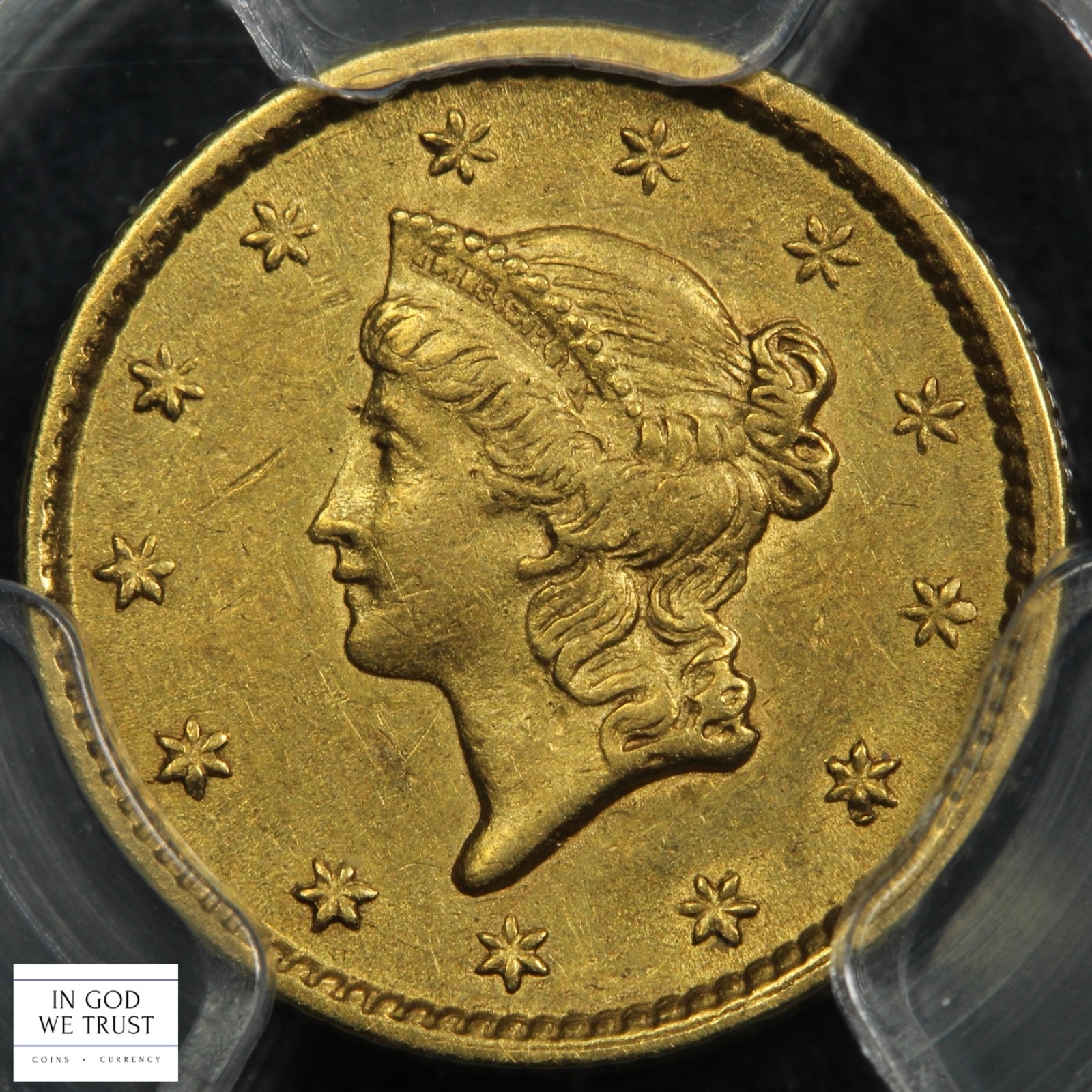 image for: 1853 G$1 PCGS AU53