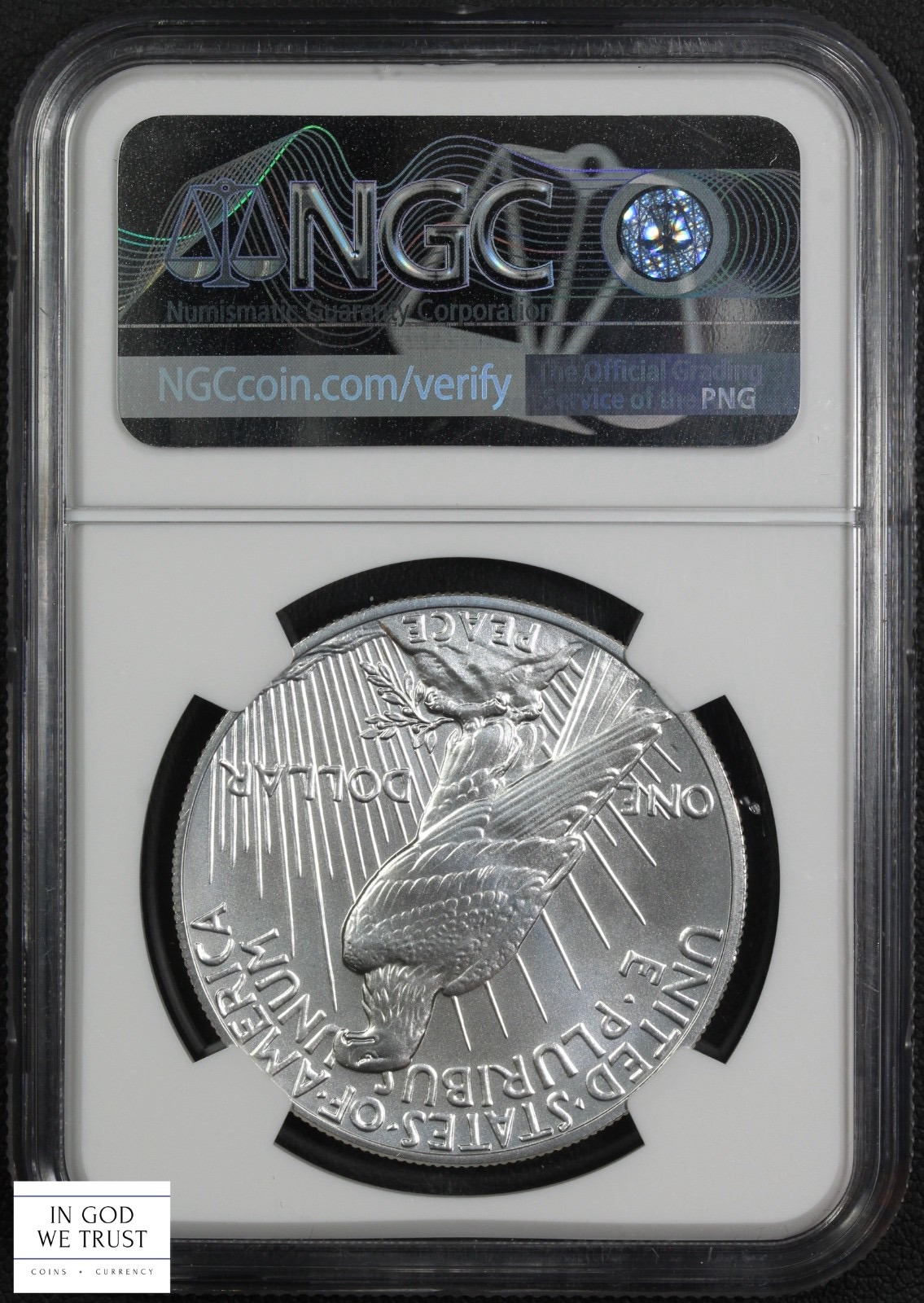 thumbnail for: 2021 Peace, 100th Anniversary S$1 NGC MS70