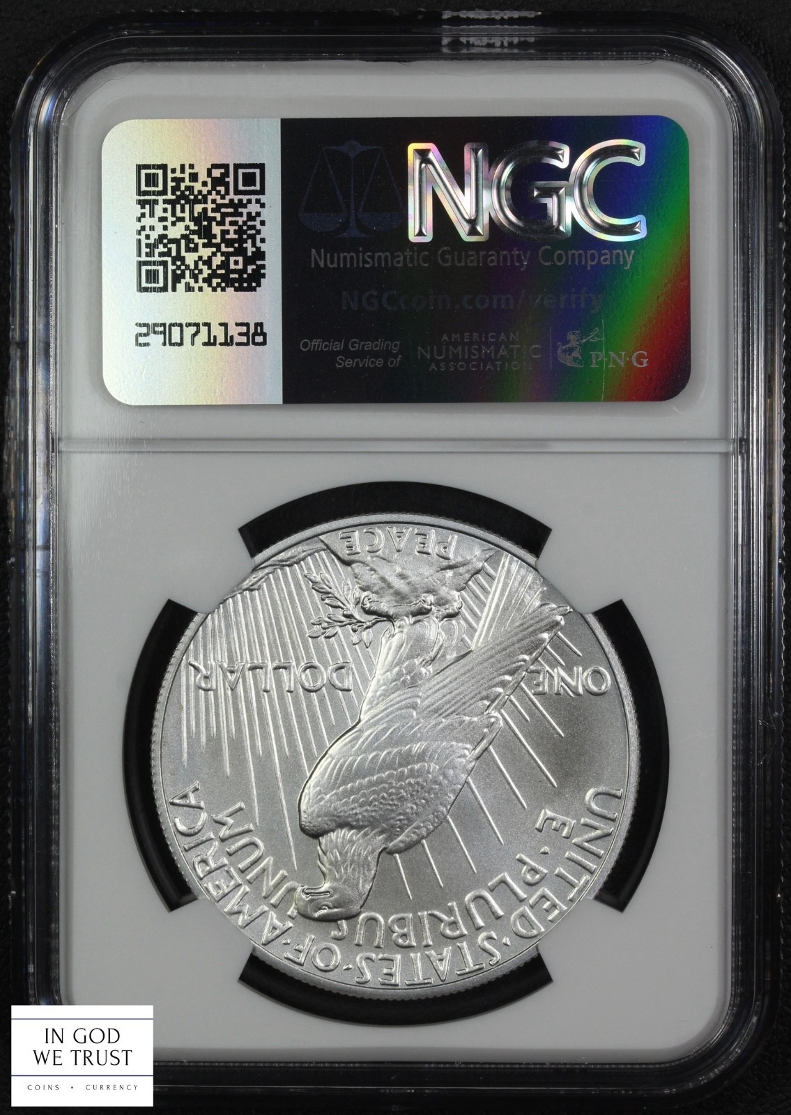 thumbnail for: 2024 Peace S$1 NGC MS70
