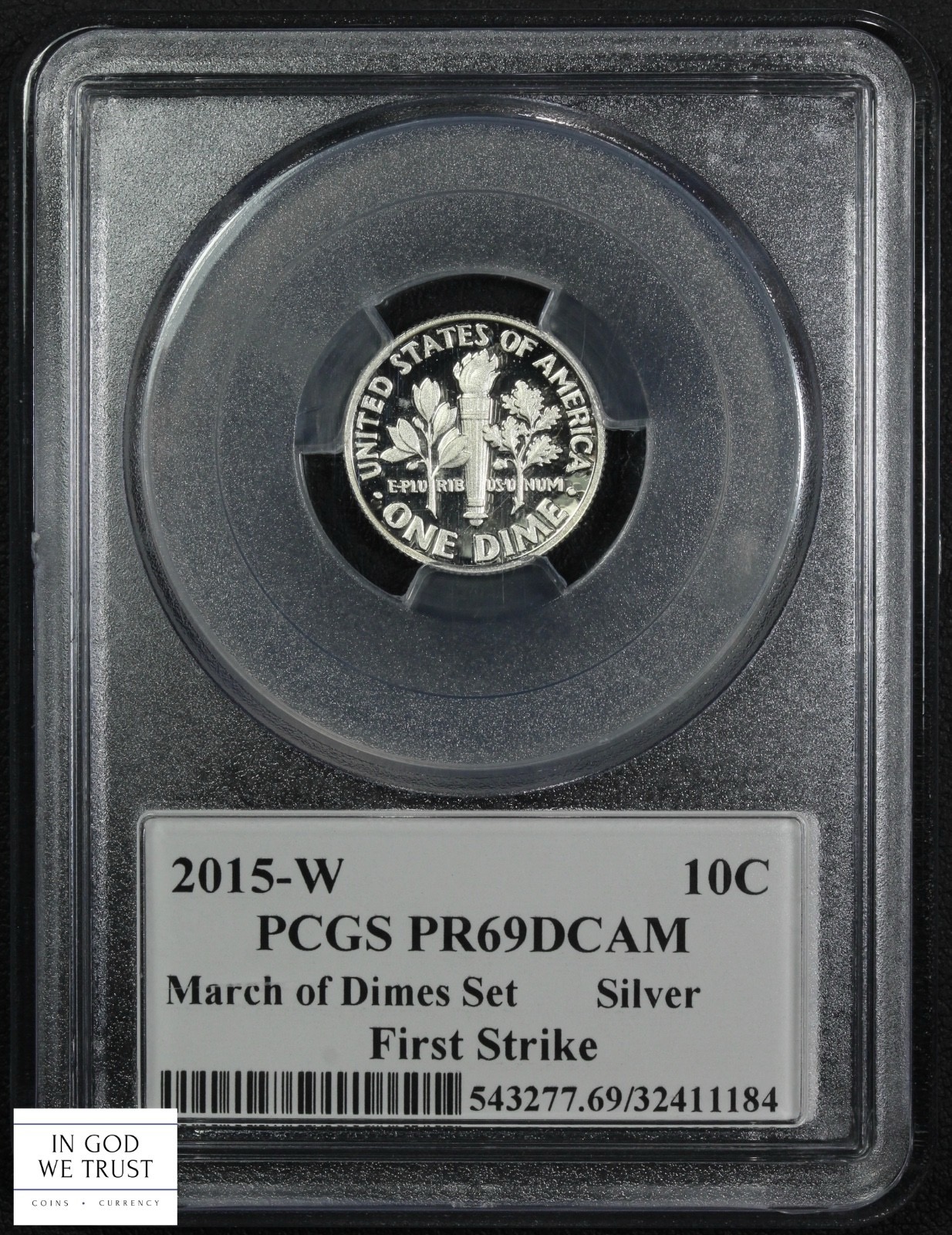 image for: 2015-W March of Dimes Set, Silver 10c PCGS PR69 DCAM