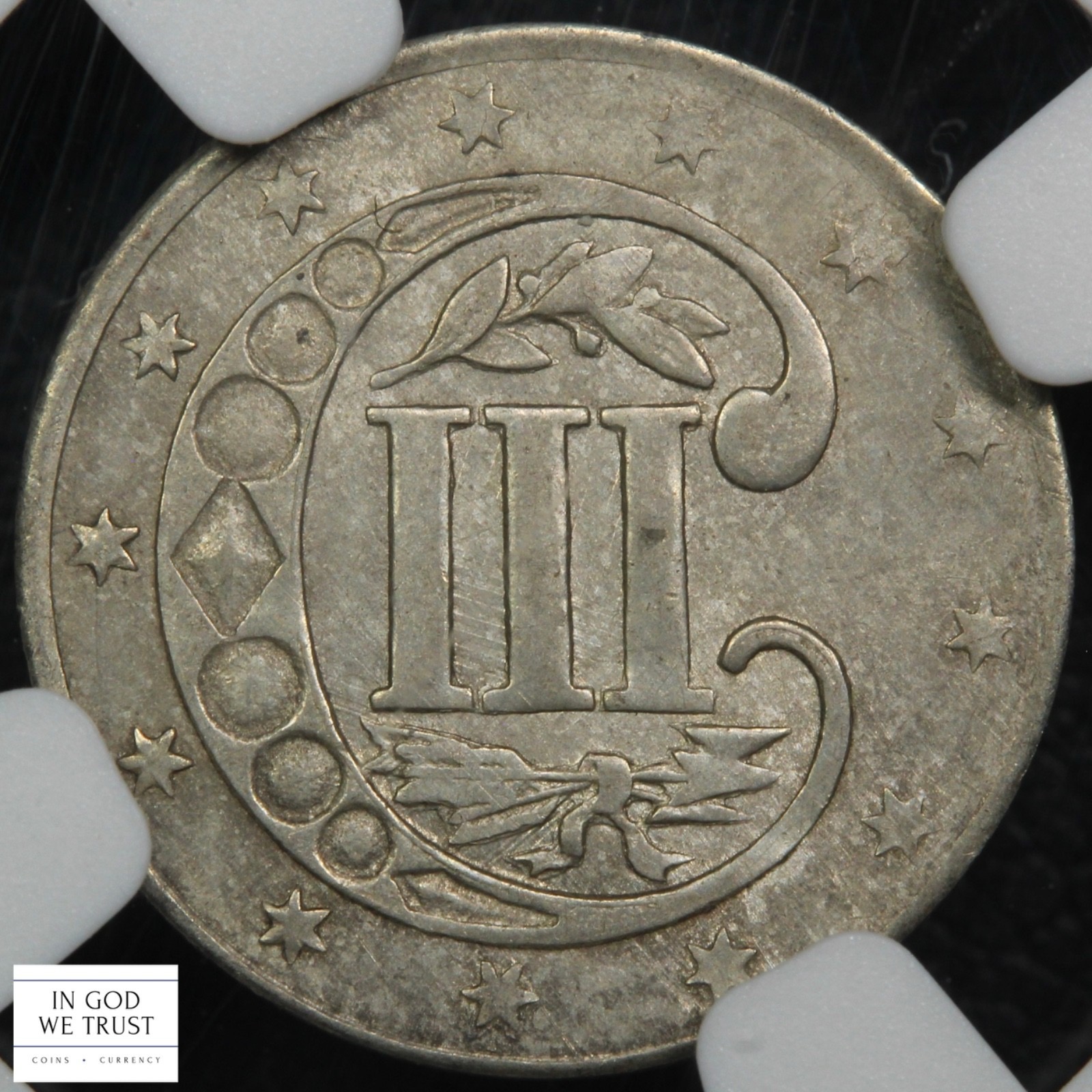 image for: 1857 3cS NGC MS62