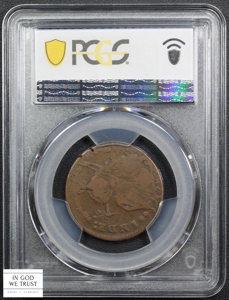 image for: 1787 Connecticut, Draped Bust Left, AUCTOBI Copper PCGS VG10 BN