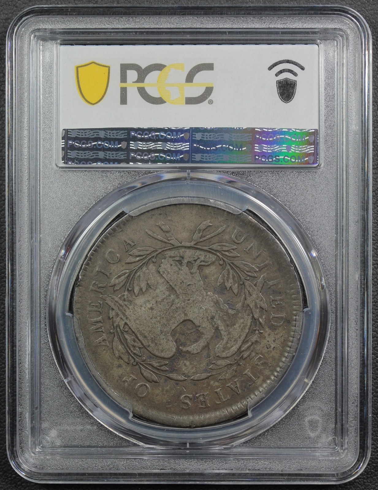 image for: 1795 Flowing Hair, 3 Leaves $1  PCGS VG8
