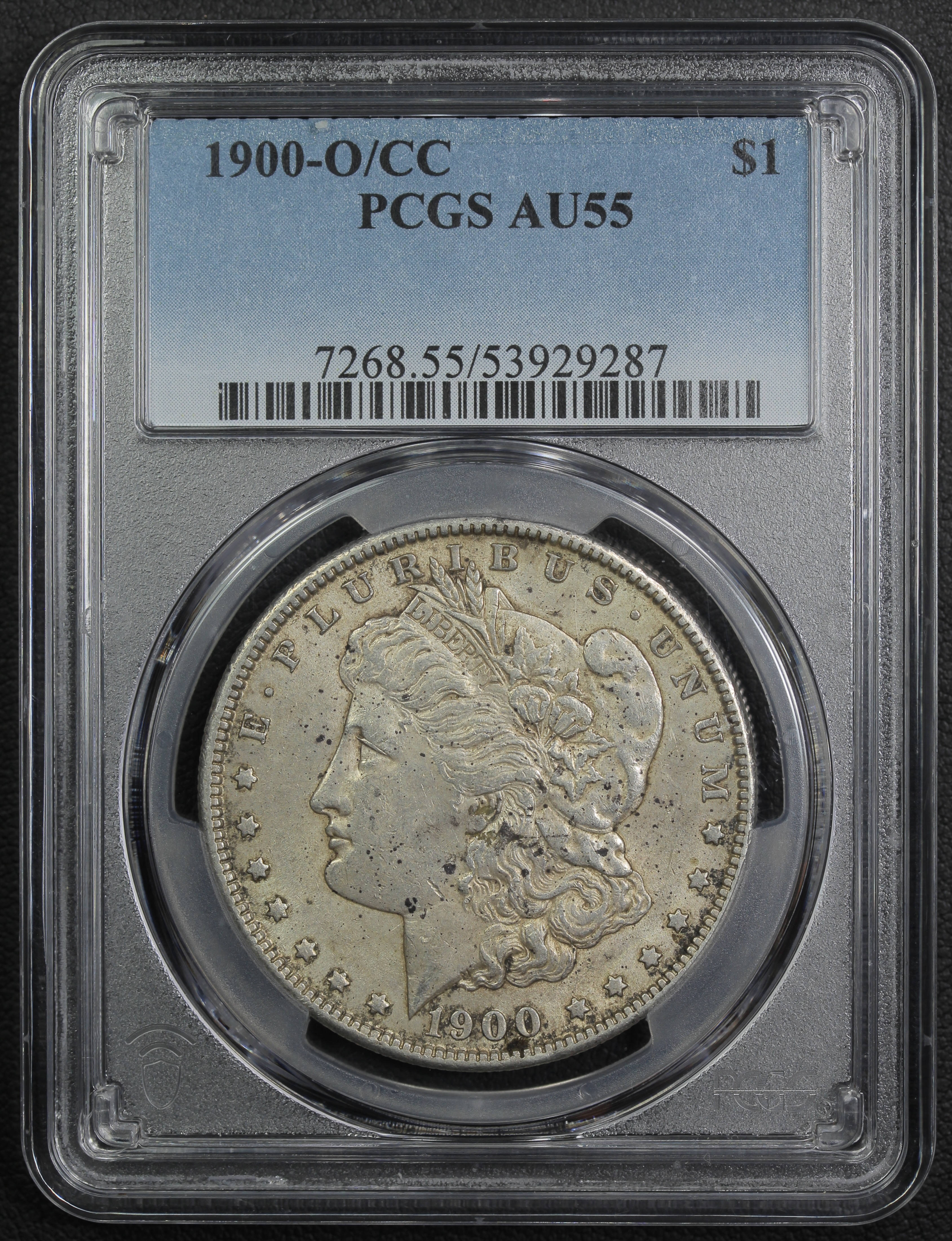 Buy 1900-O/CC $1 PCGS AU55 | Greysheet Marketplace