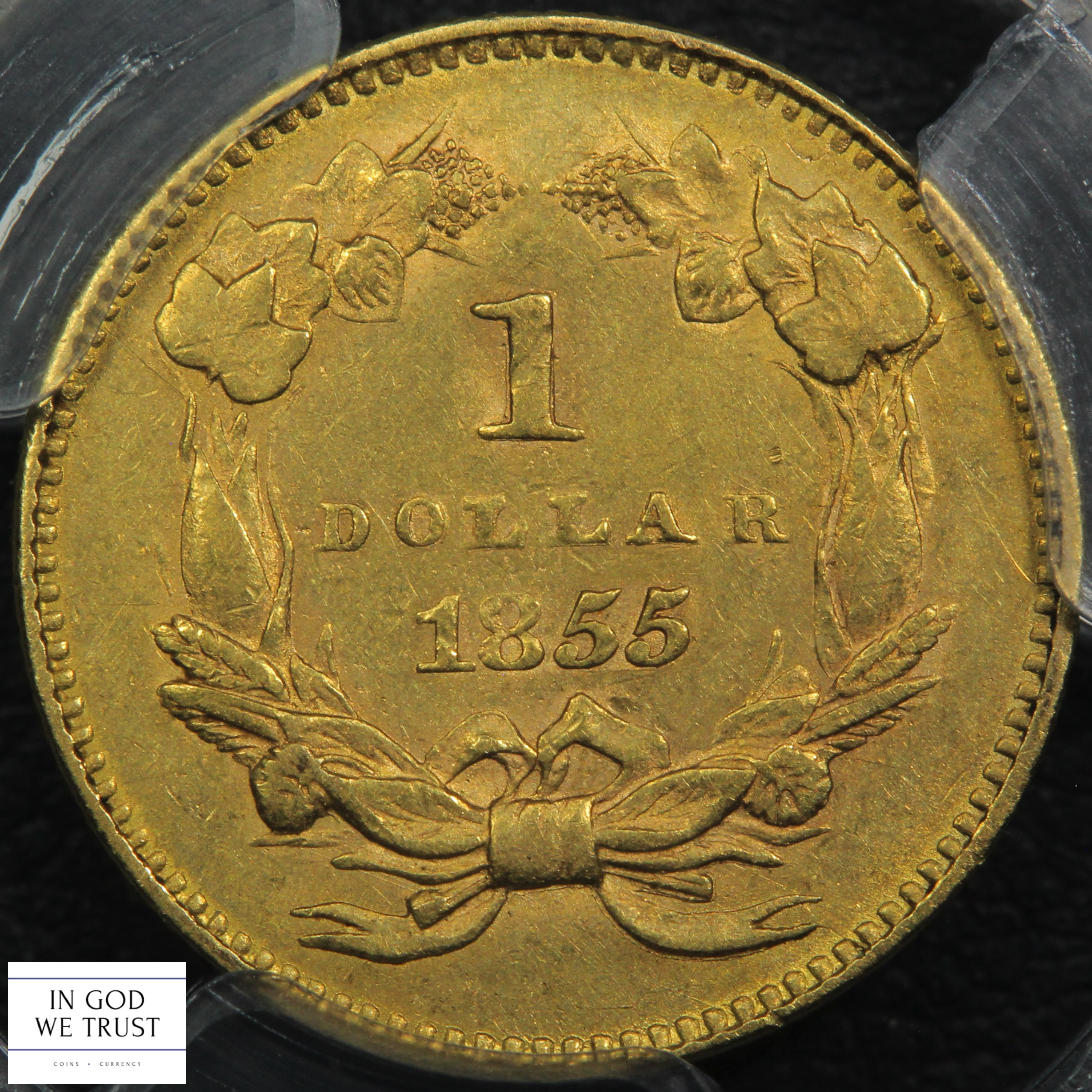 image for: 1855 Type 2 G$1 PCGS AU53