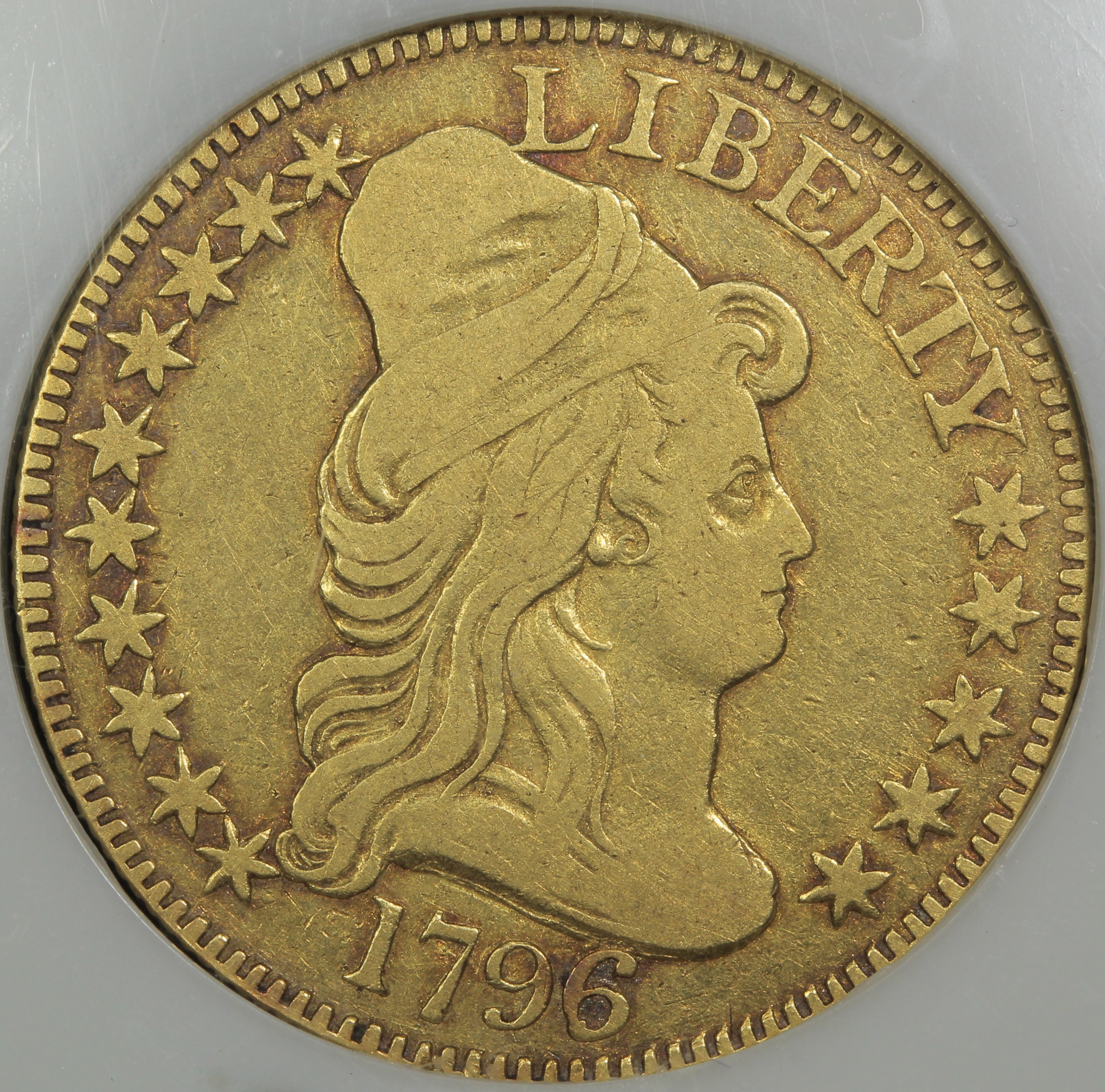 image for: 1796/5 Small Eagle $5  NGC F15