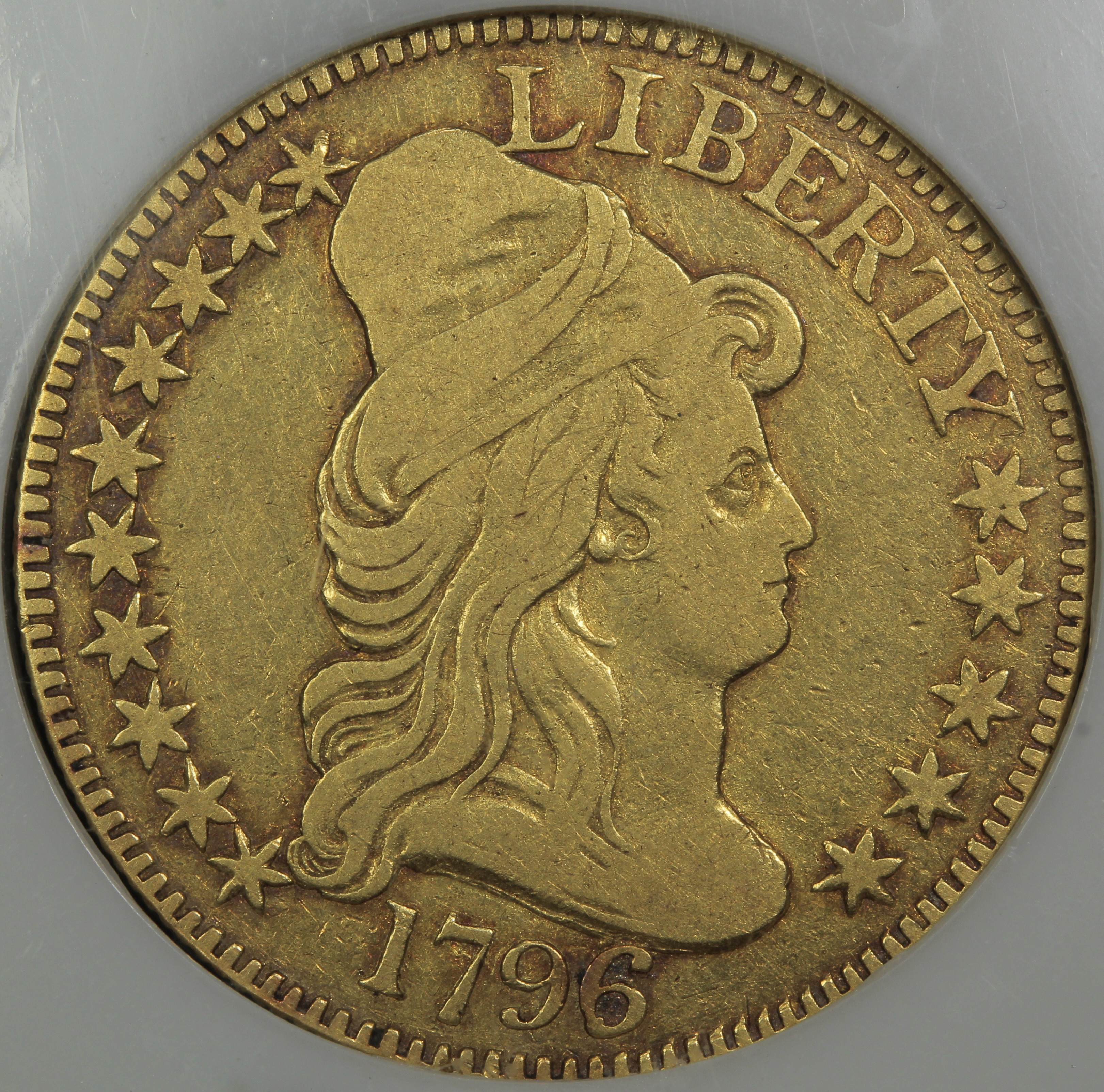 image for: 1796/5 Small Eagle $5  NGC F15