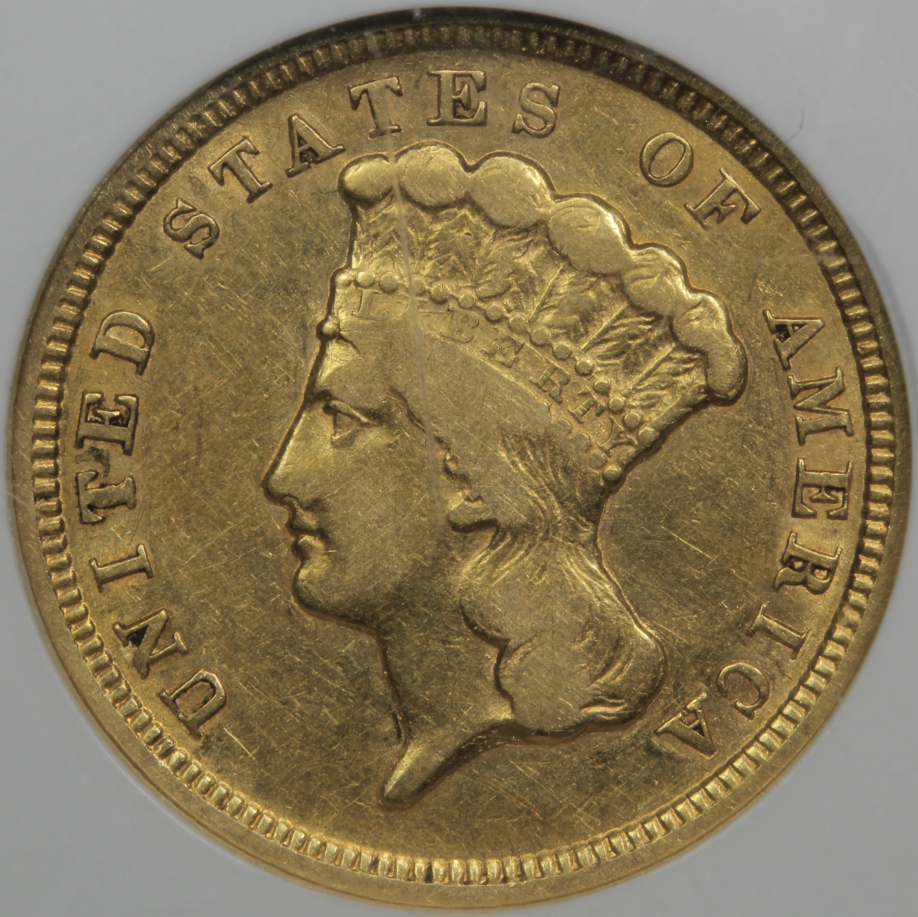 image for: 1854 $3  NGC VF35