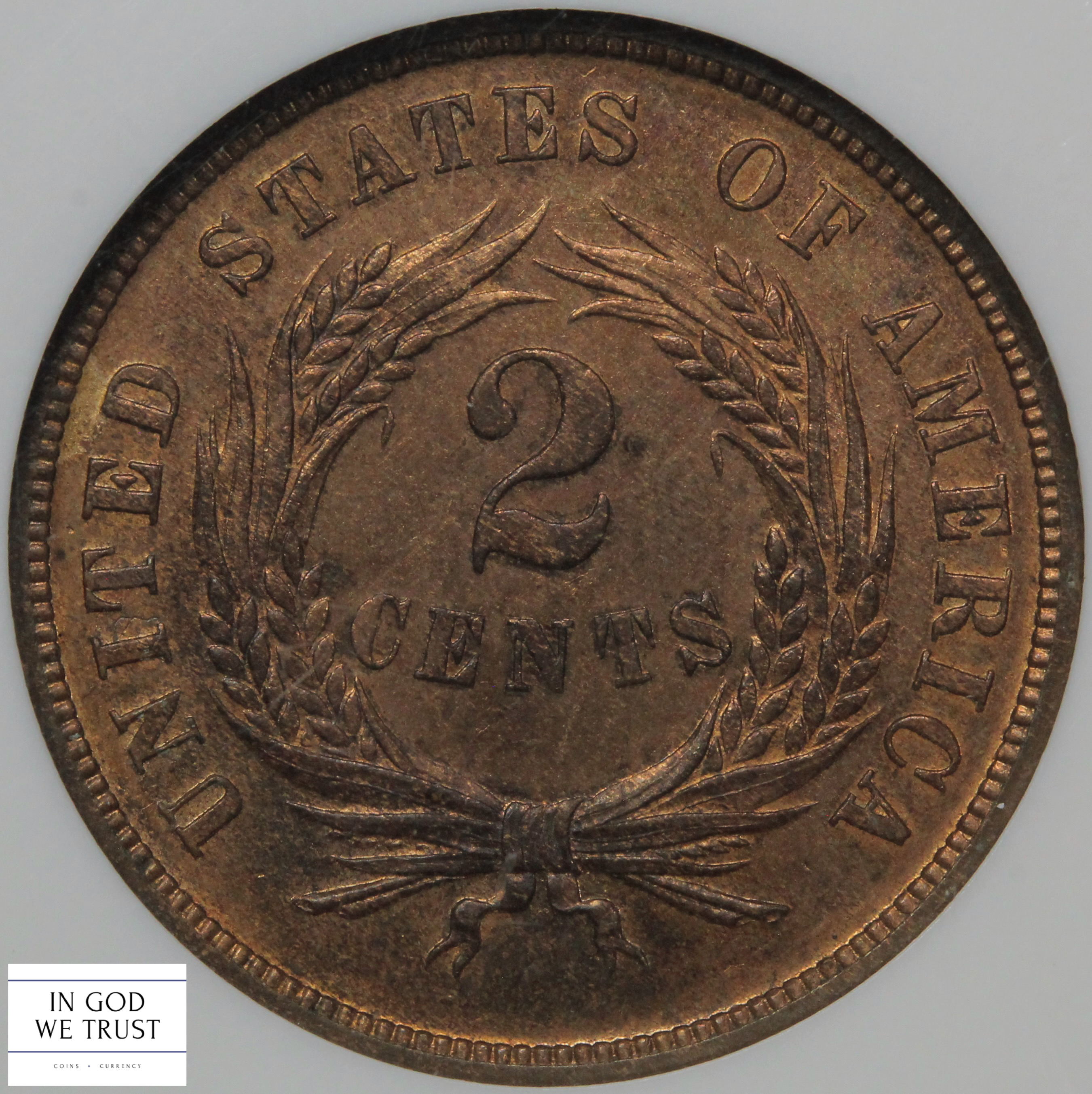 thumbnail for: 1870 2c NGC PR64 RB