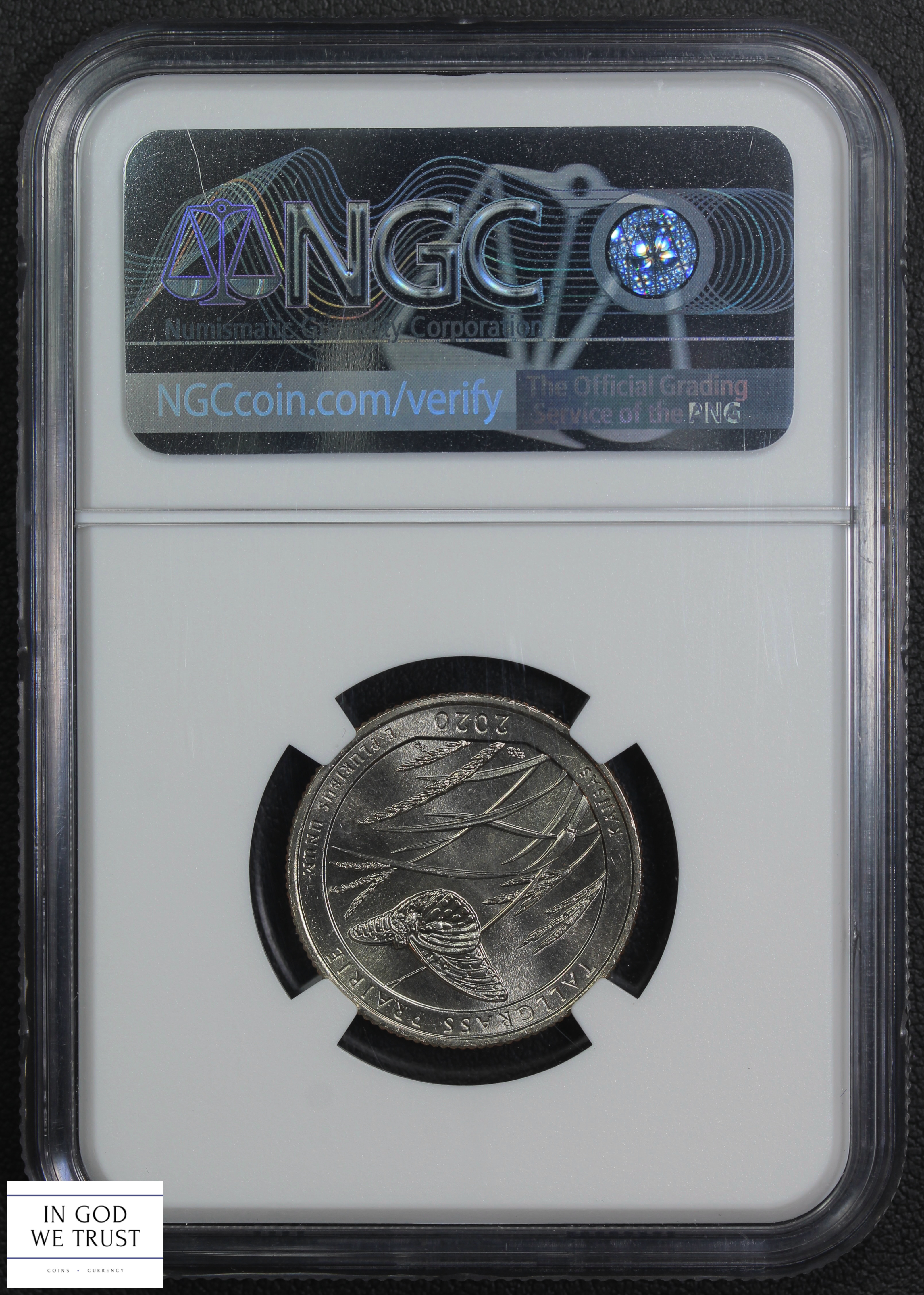 thumbnail for: 2020-W Tallgrass Prairie, V75 25c NGC MS65