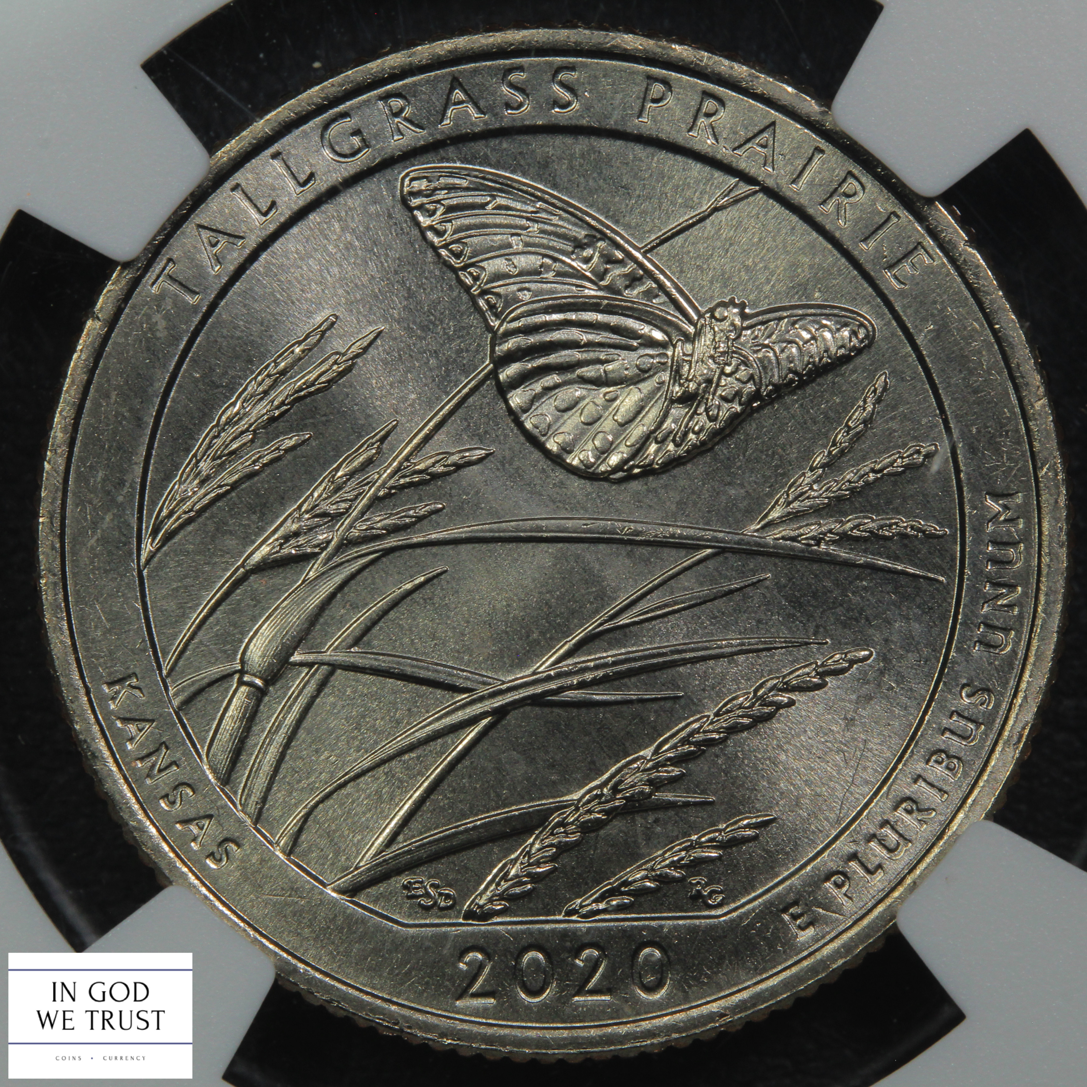 thumbnail for: 2020-W Tallgrass Prairie, V75 25c NGC MS65