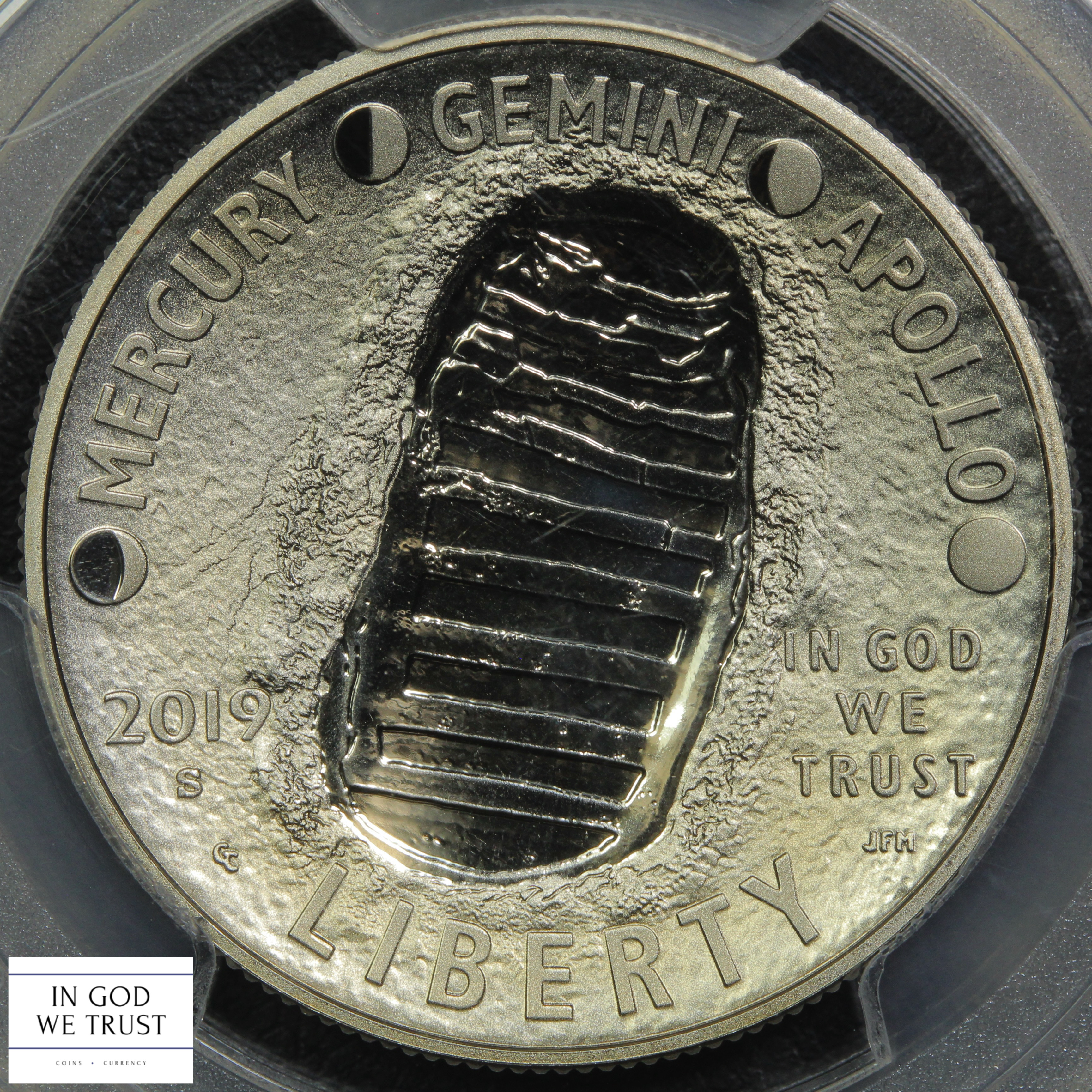 thumbnail for: 2019-S Apollo 11 50th Anniversary 50c PCGS PR70 DCAM