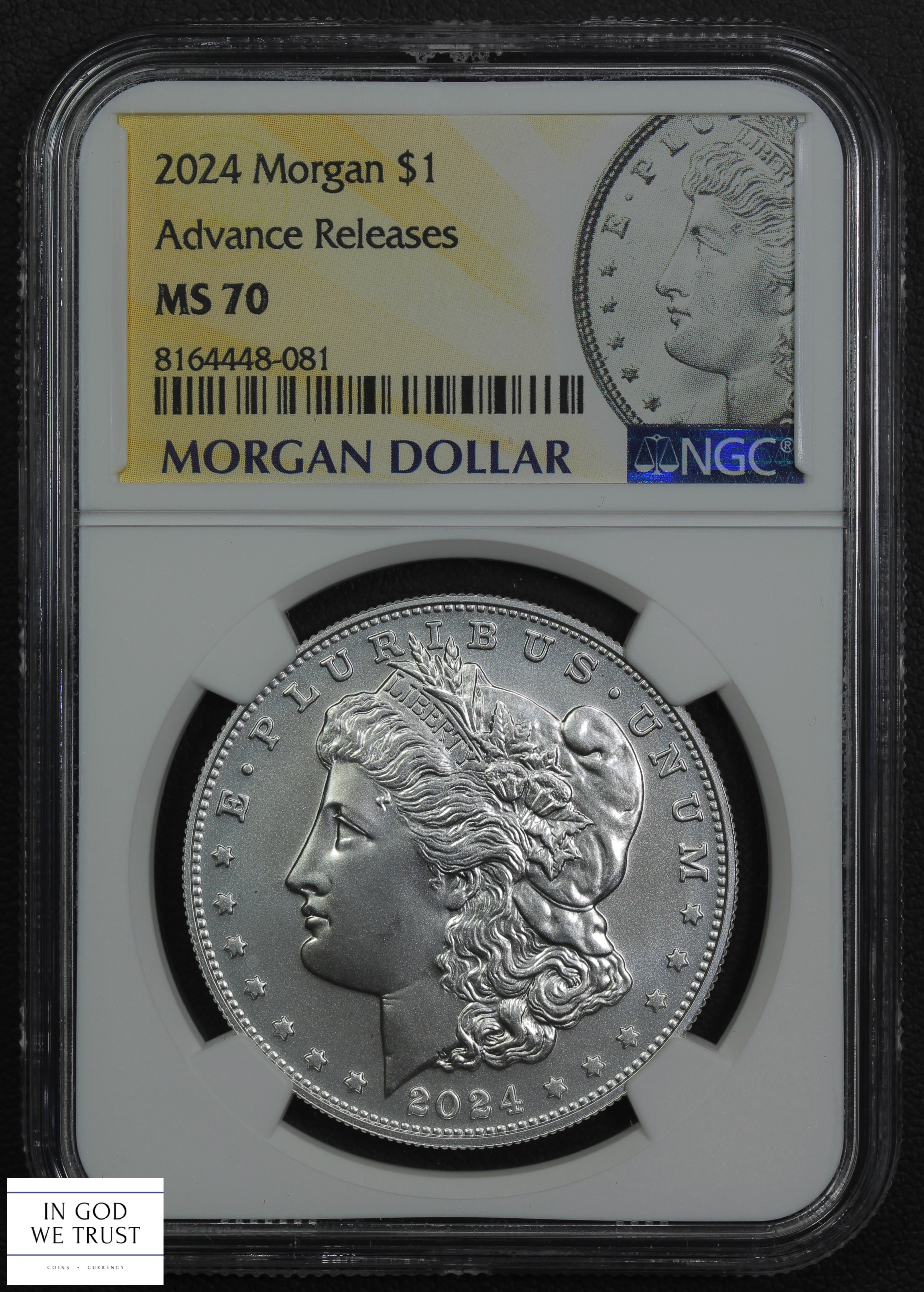 thumbnail for: 2024 Morgan S$1 NGC MS70