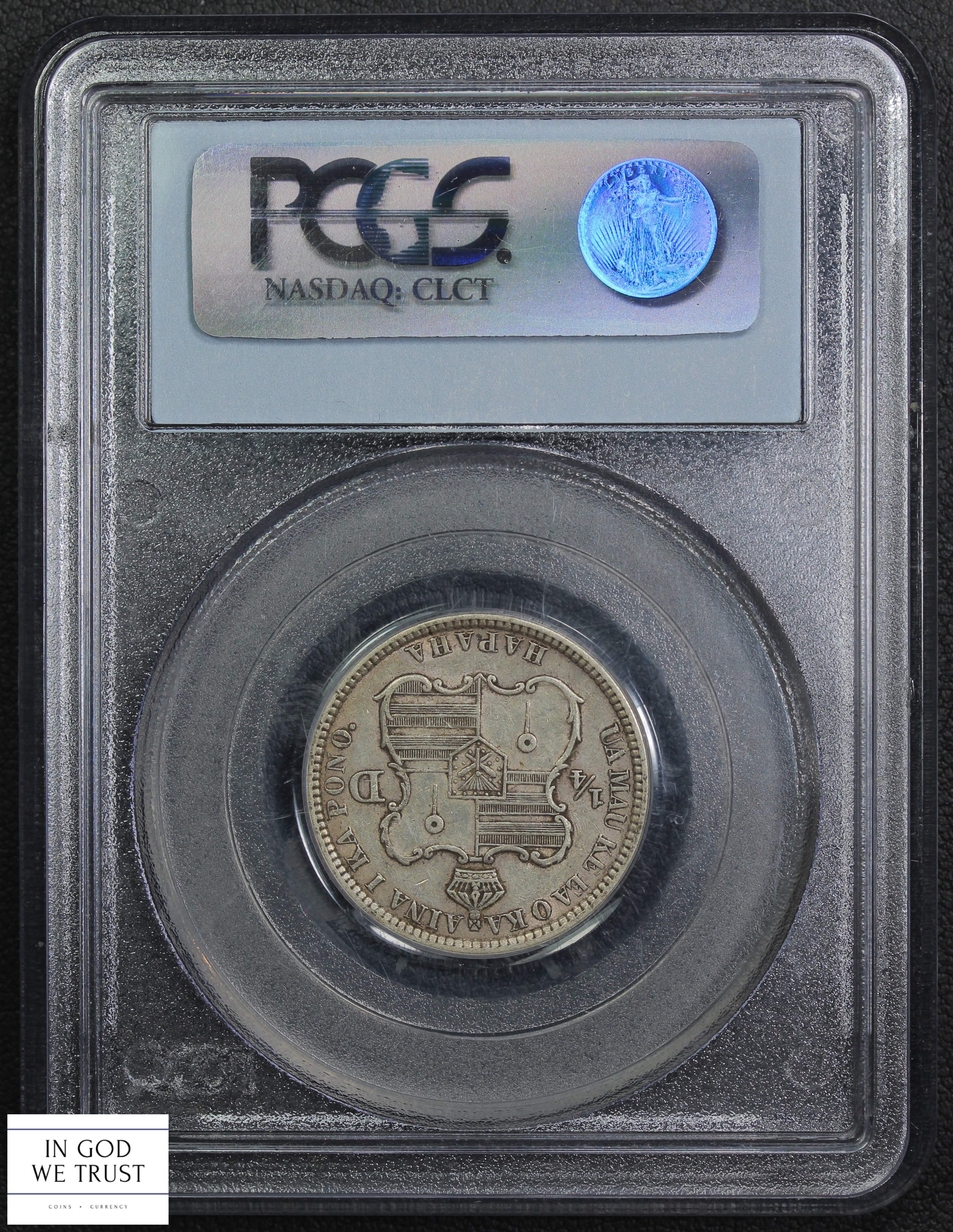 thumbnail for: 1883 Hawaii 25c PCGS AU50