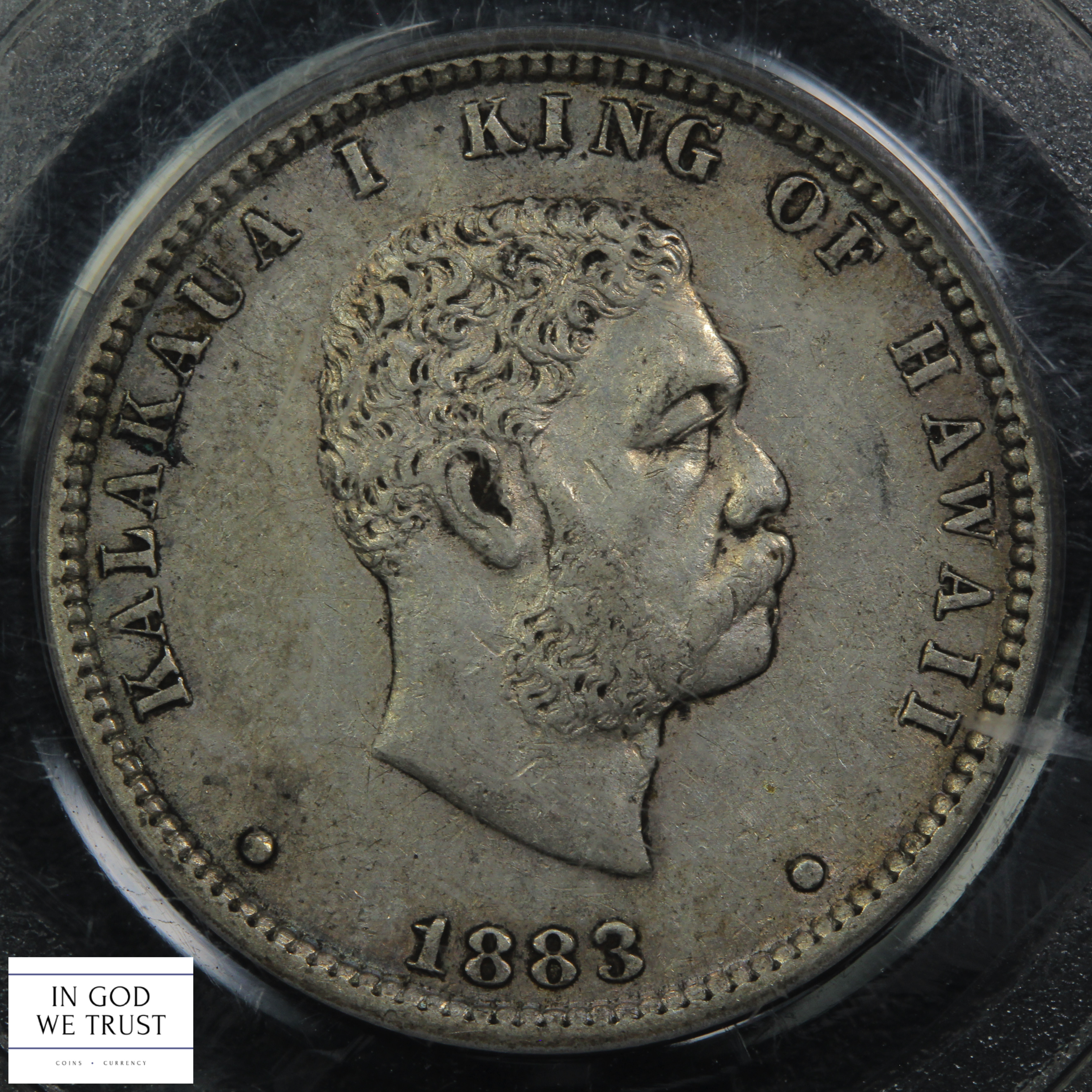 thumbnail for: 1883 Hawaii 25c PCGS AU50