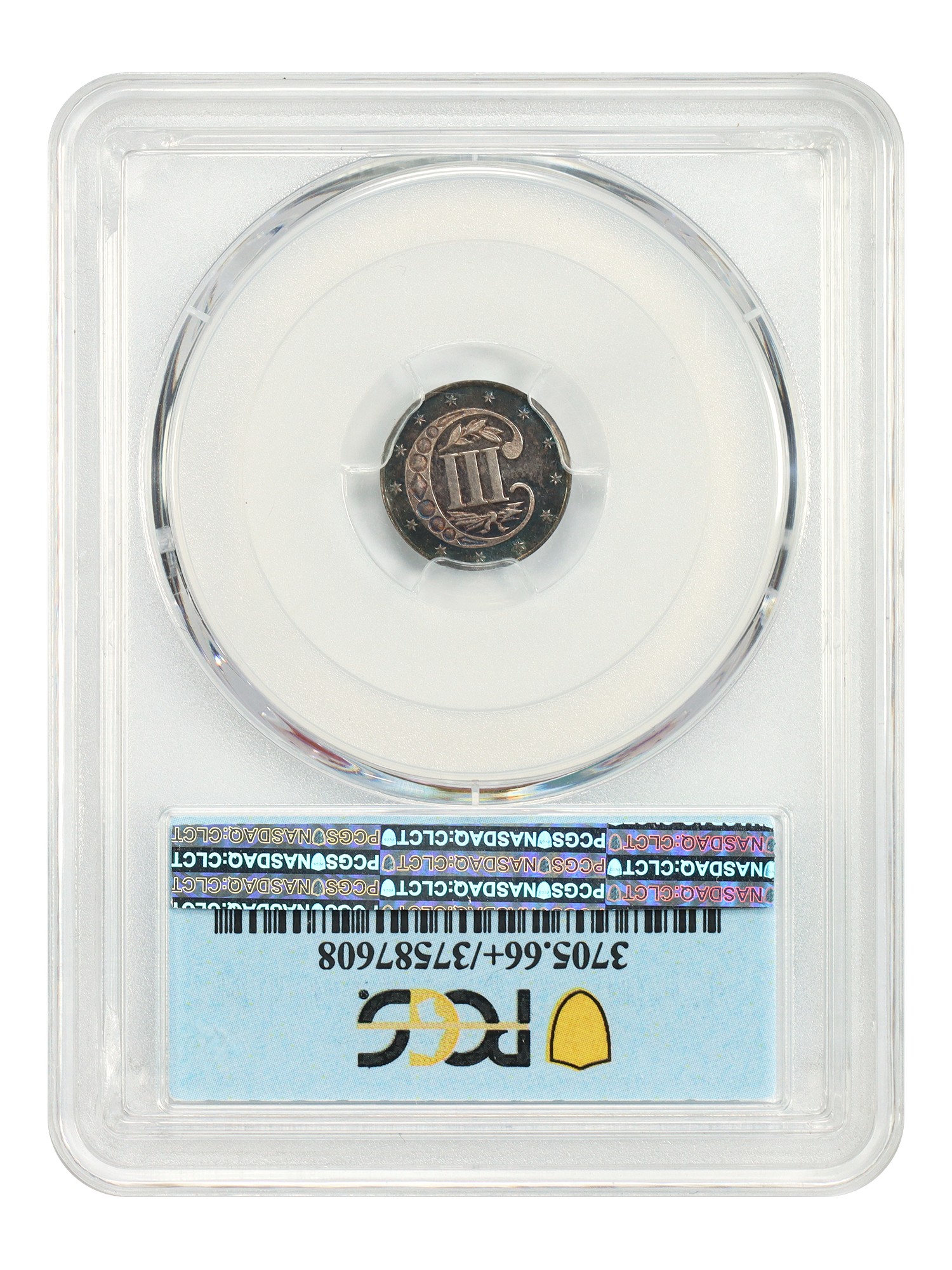 thumbnail for: 1858 3cS PCGS PR66