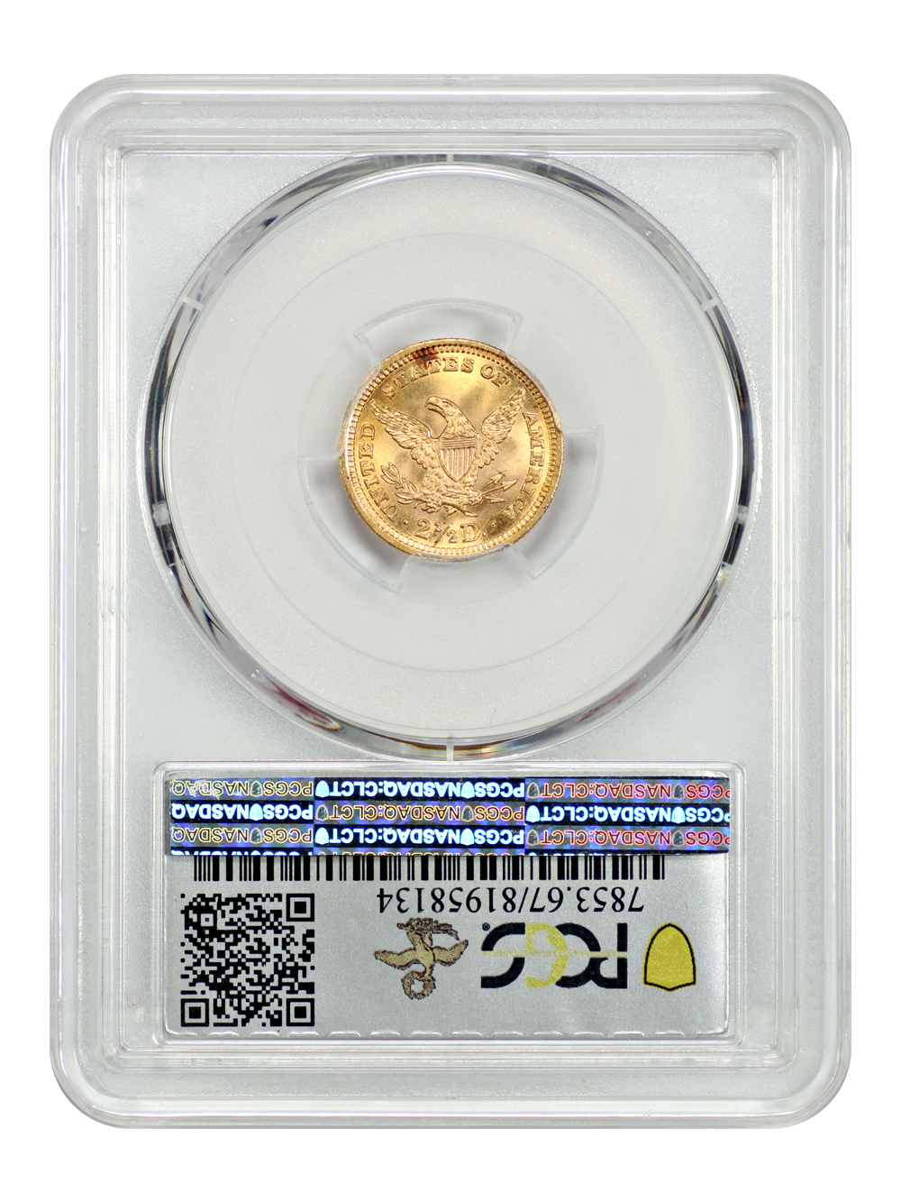 image for: 1901 $2 1/2 PCGS MS67