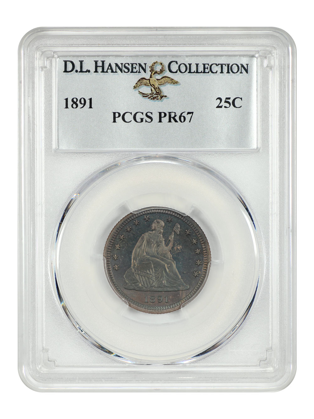 image for: 1891 25c PCGS PR67