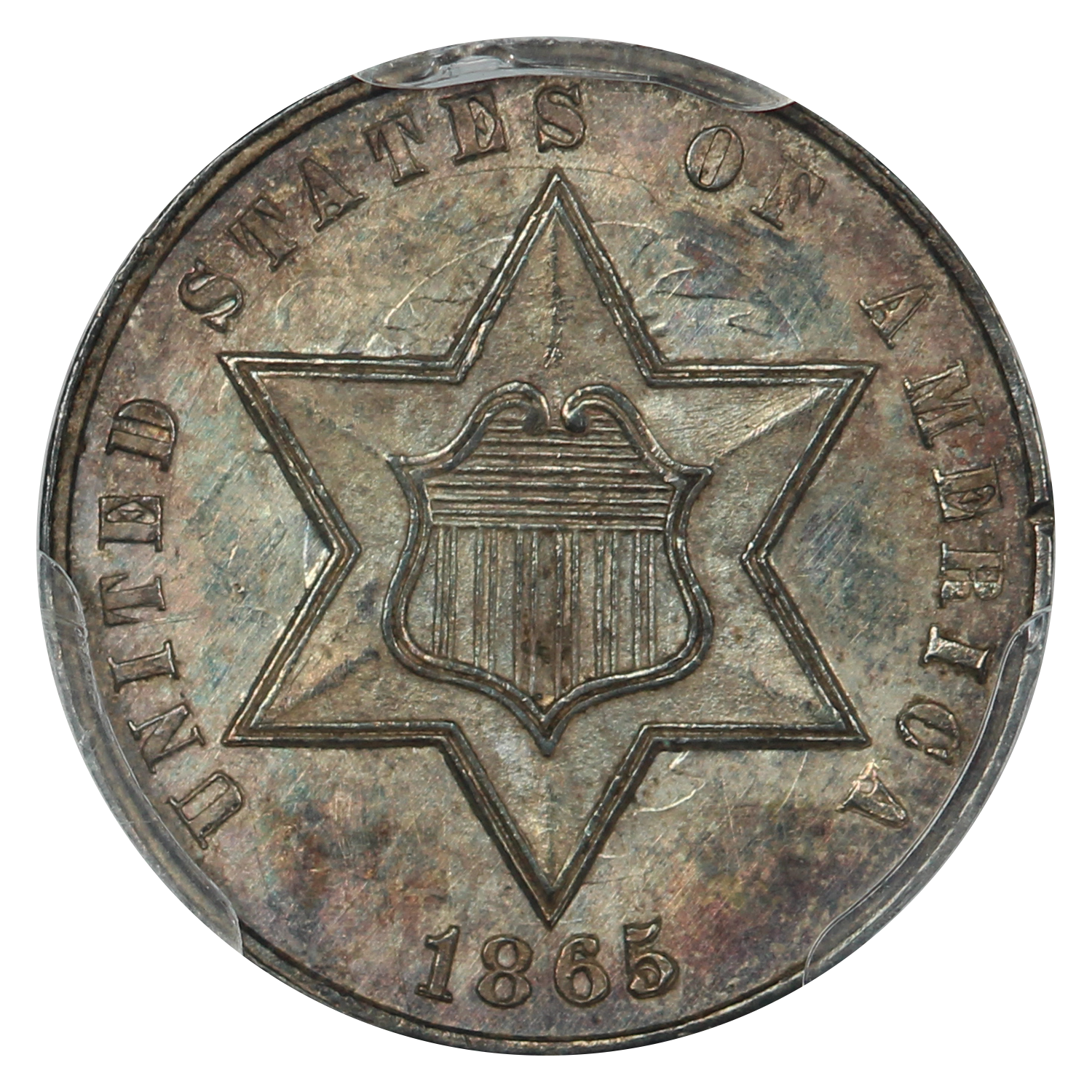 image for: 1865 3cS PCGS MS65