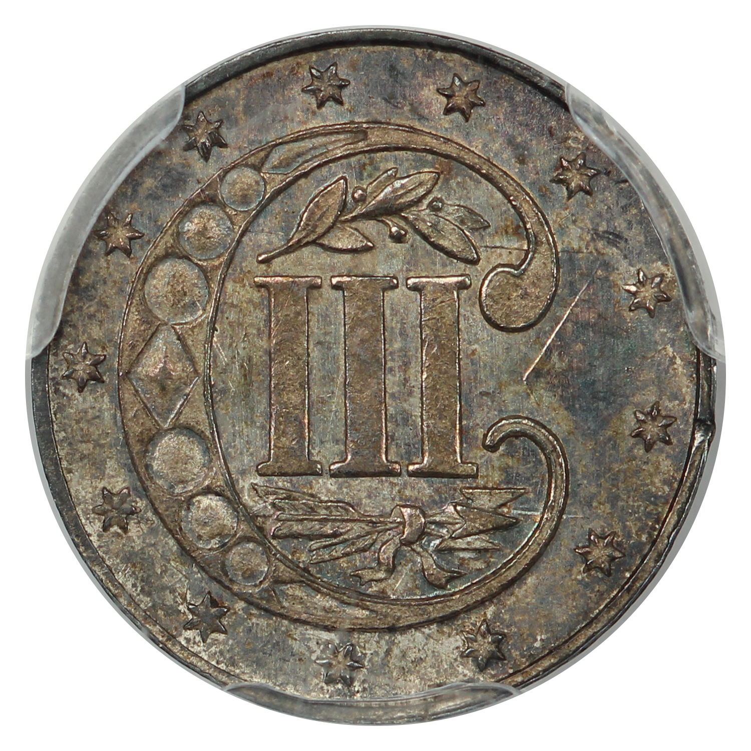 image for: 1865 3cS PCGS MS65