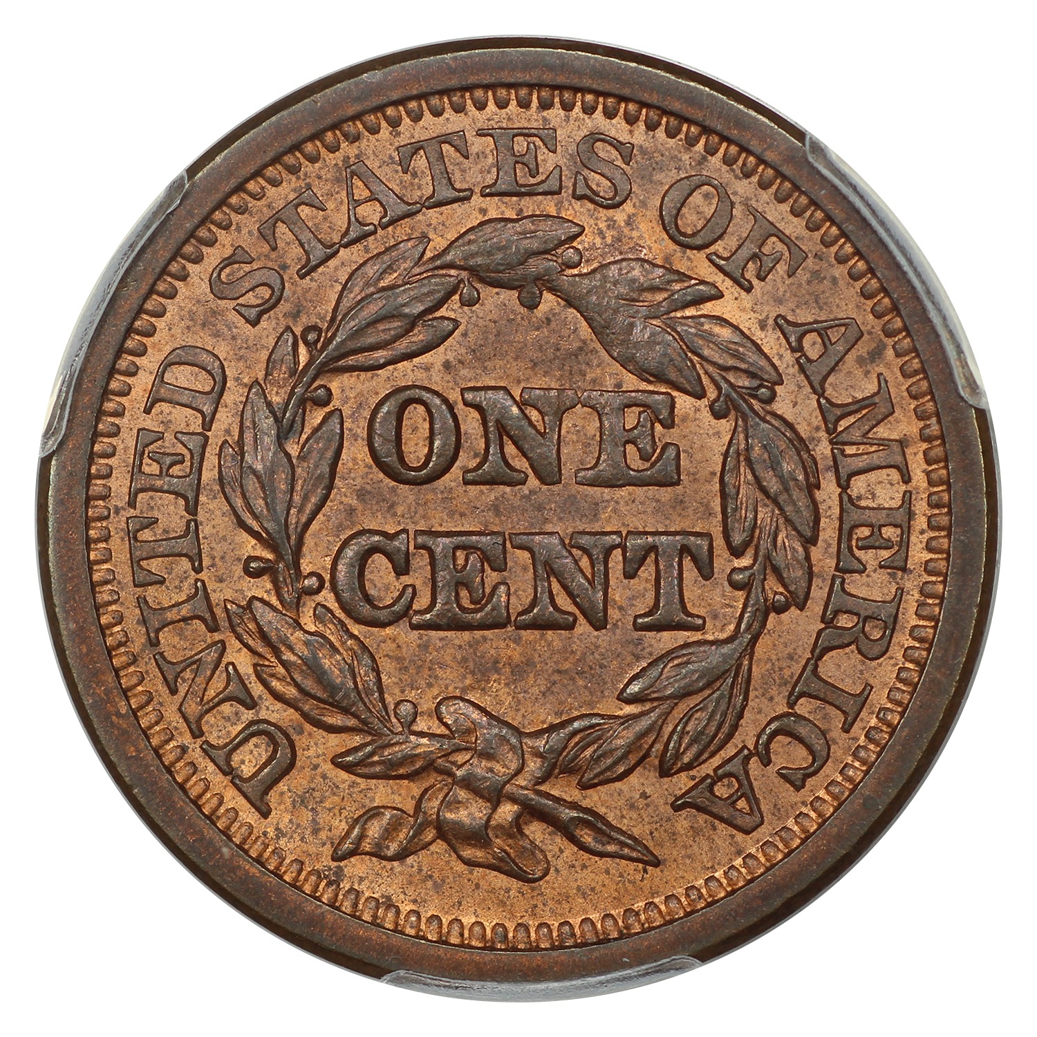 thumbnail for: 1851 1c PCGS MS63 RB