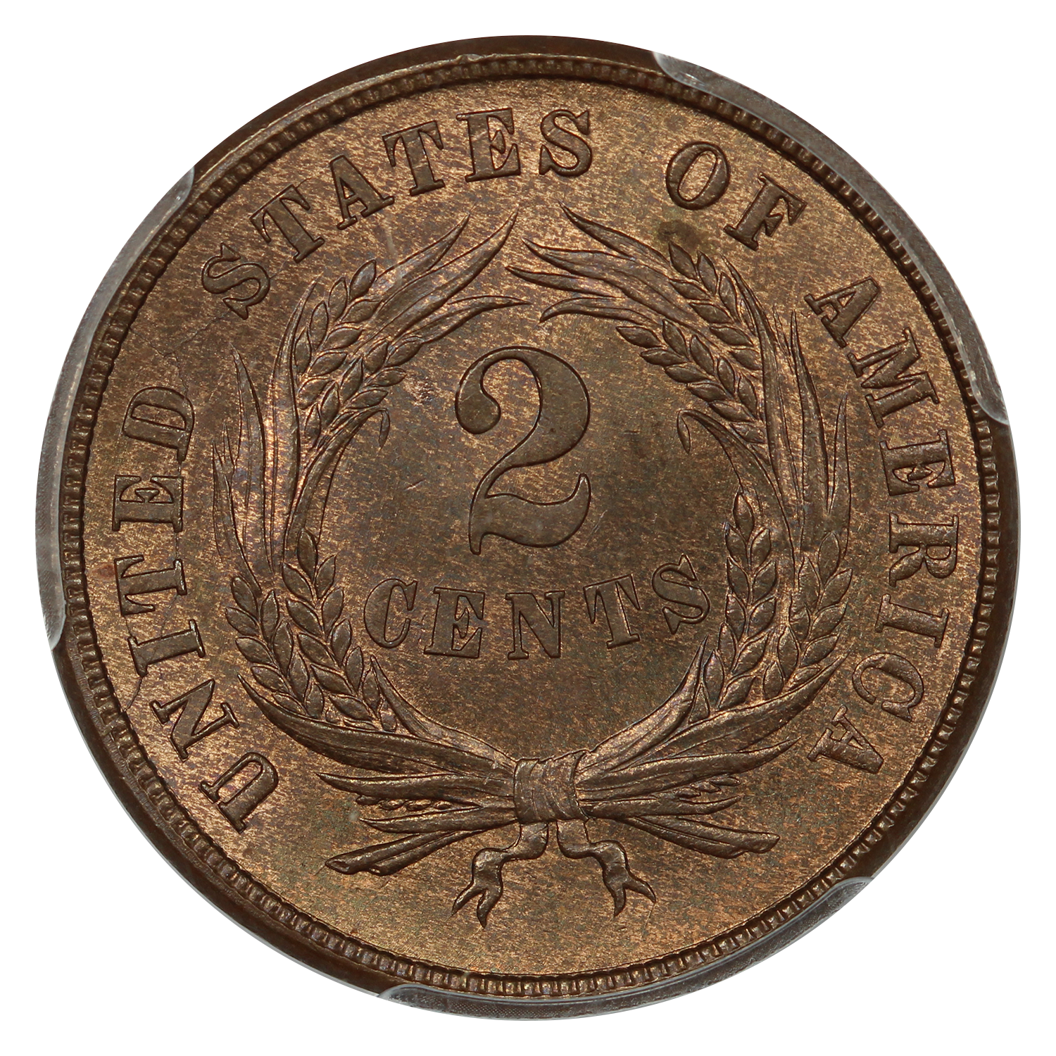thumbnail for: 1865 2c PCGS MS66 RB