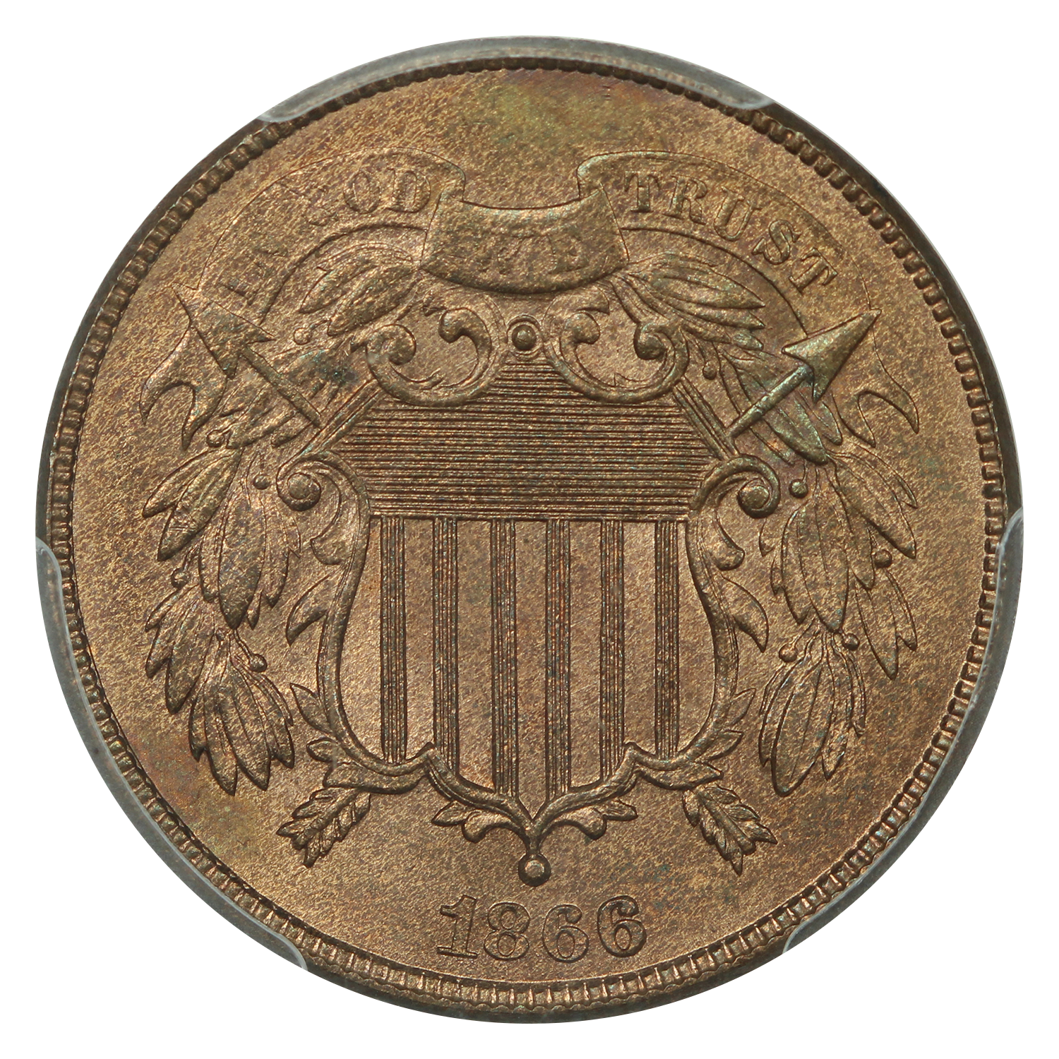 thumbnail for: 1865 2c PCGS MS66 RB