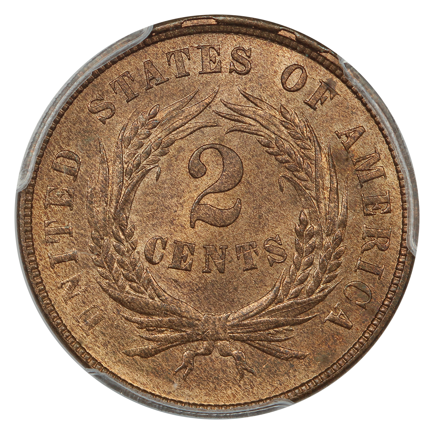 image for: 1866 2c PCGS MS66 RB