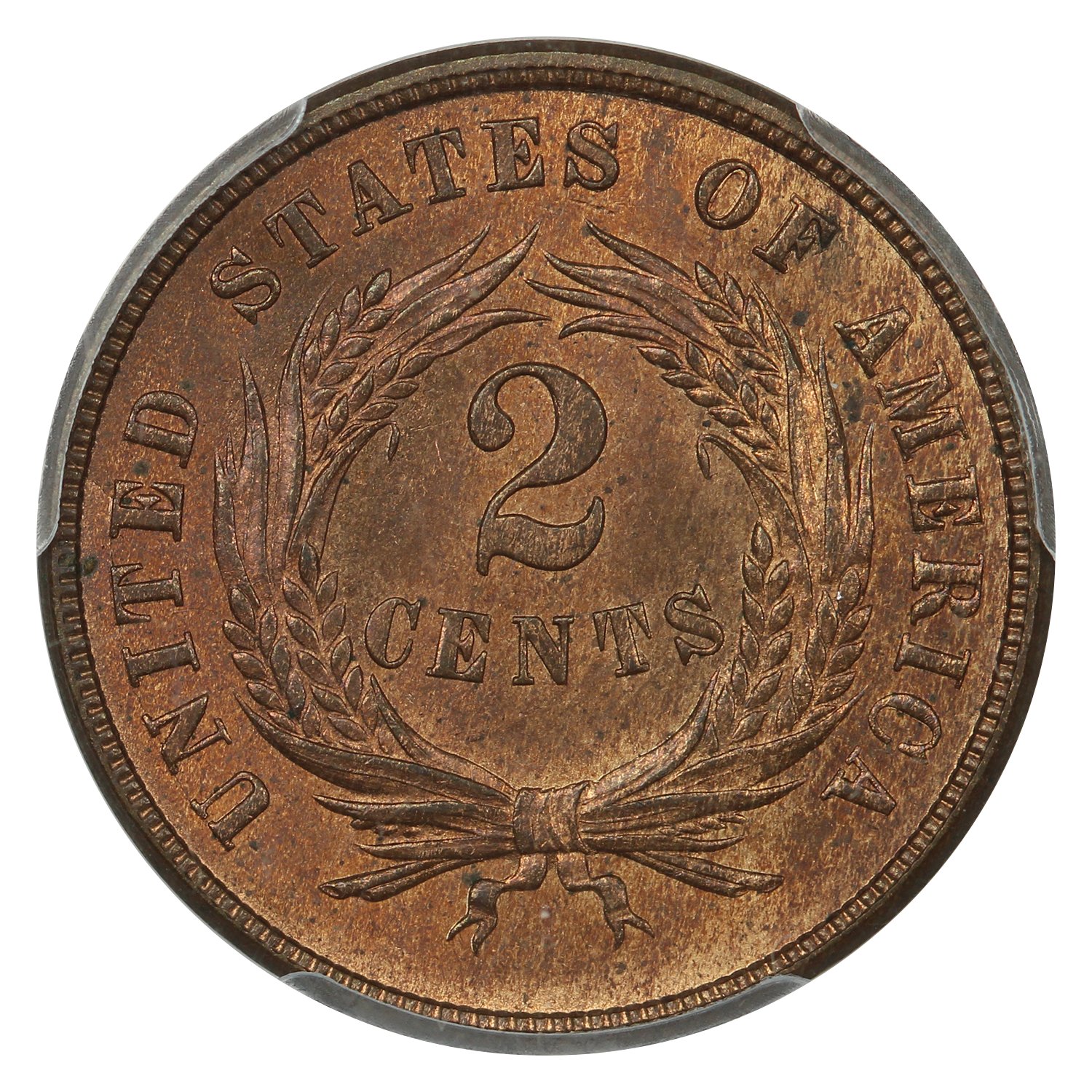 image for: 1871 2c PCGS MS66 RB