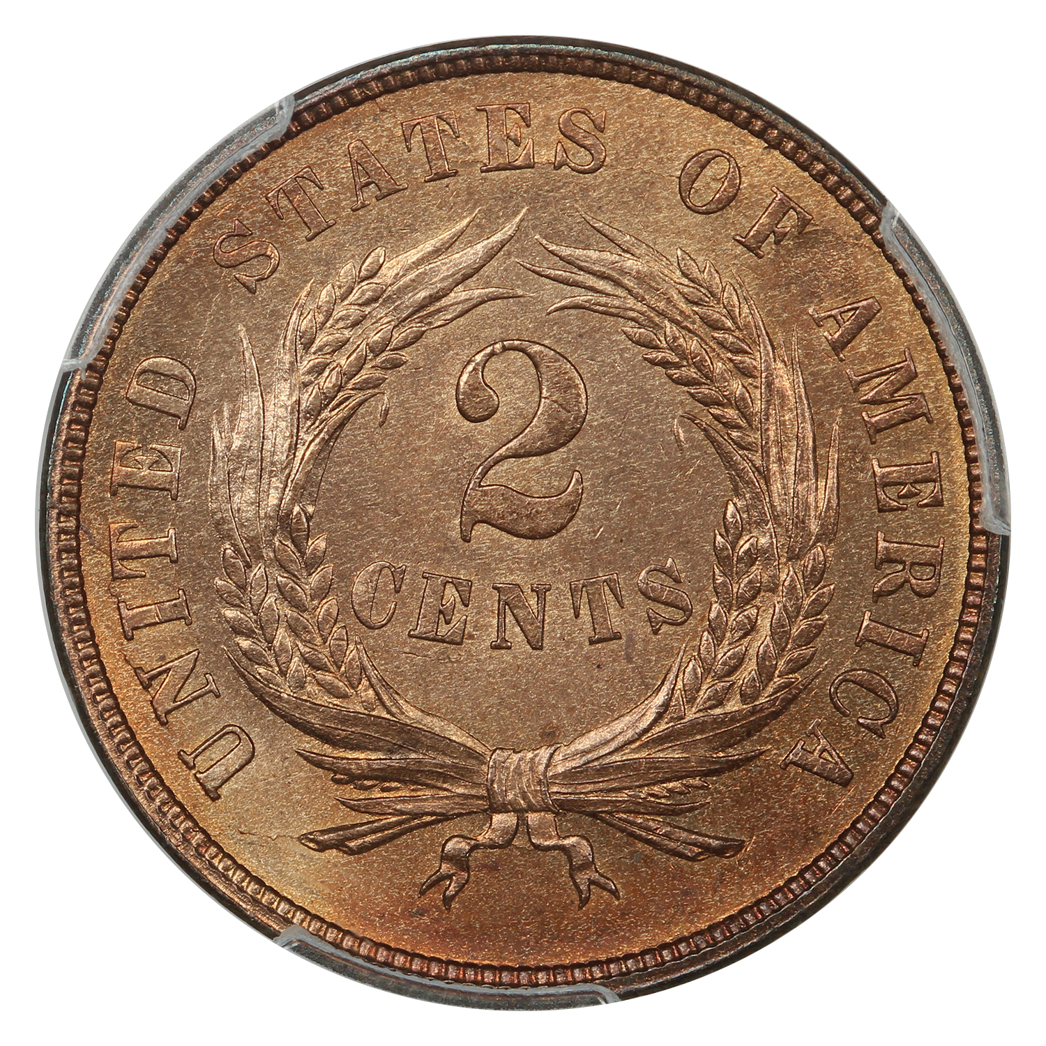 thumbnail for: 1867 2c PCGS PR66 RD