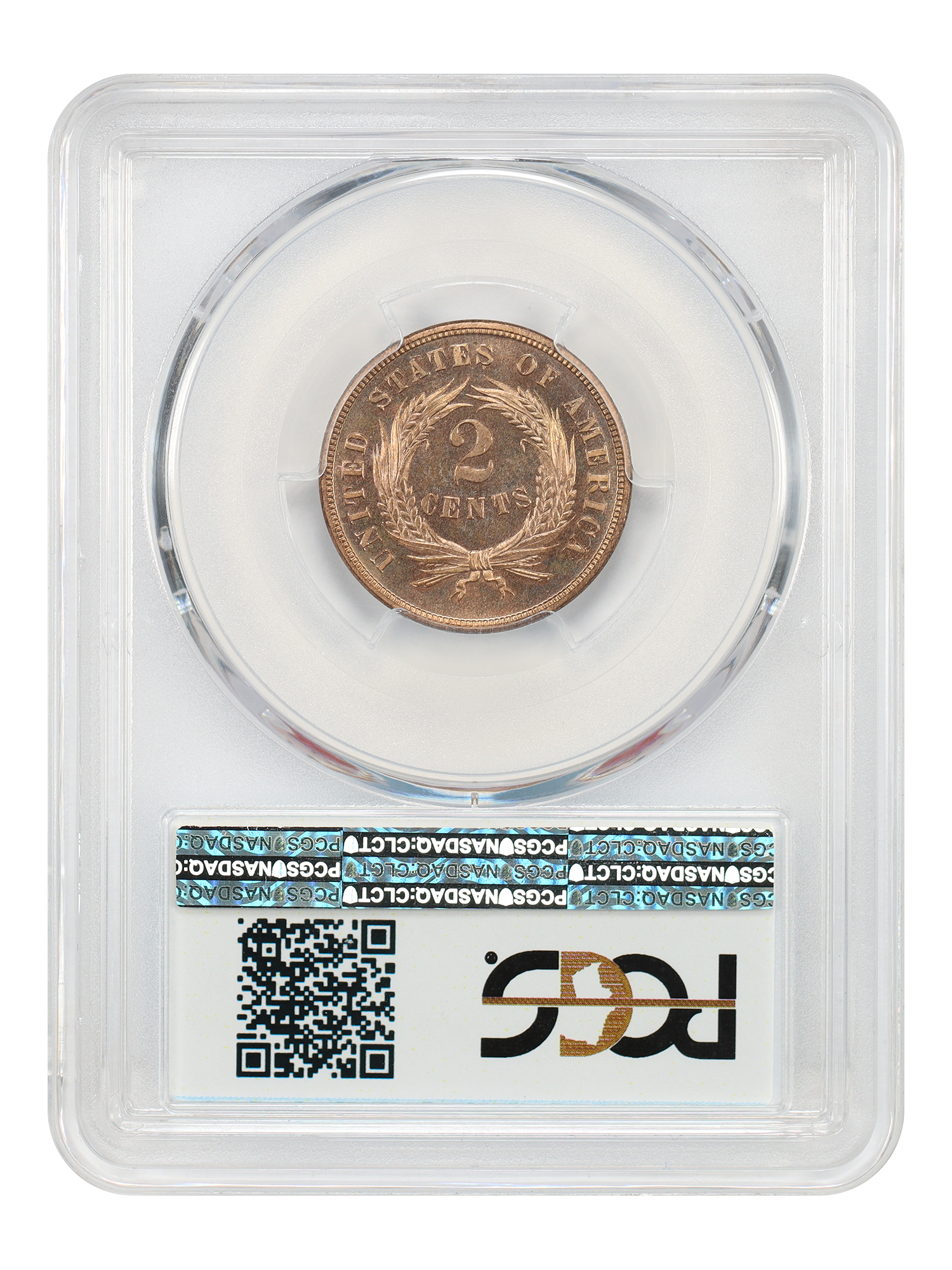 image for: 1871 2c PCGS PR66 RD