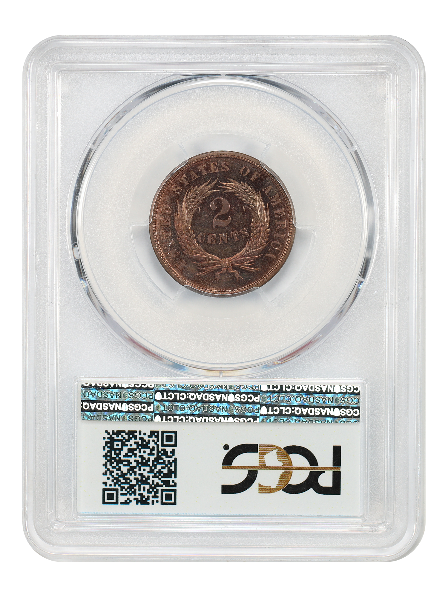 image for: 1872 2c PCGS PR65 RD