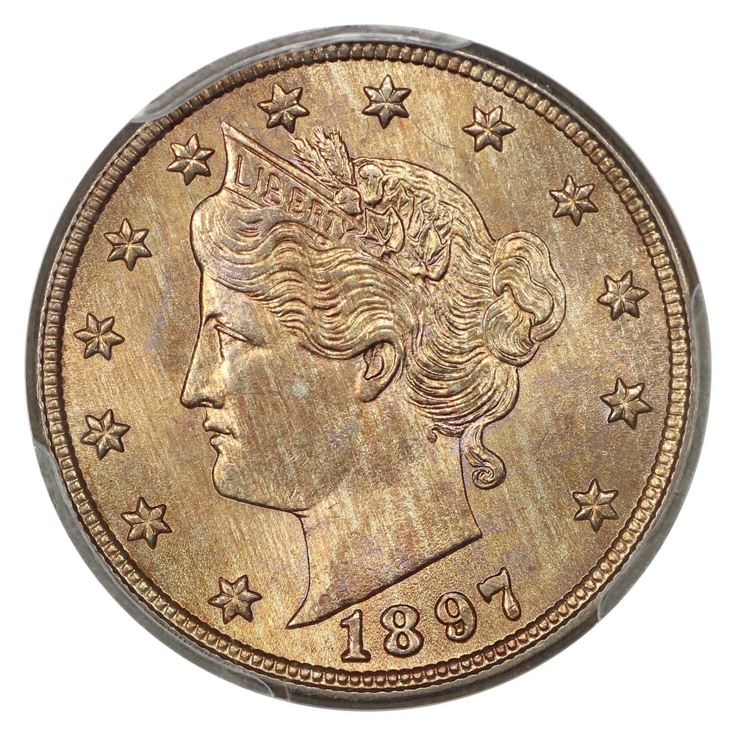 thumbnail for: 1897 5c PCGS MS66