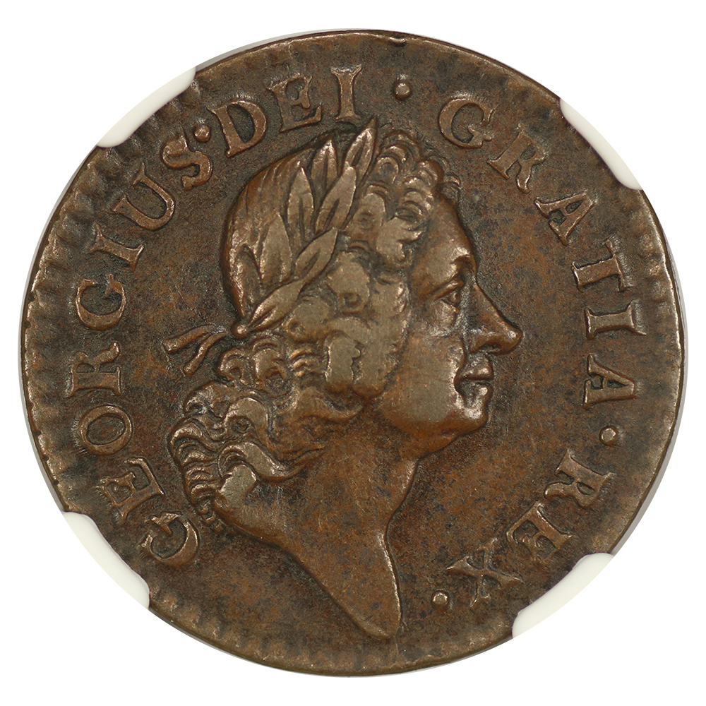 image for: 1723 Wood's Hibernia 1/2 P NGC AU53 BN