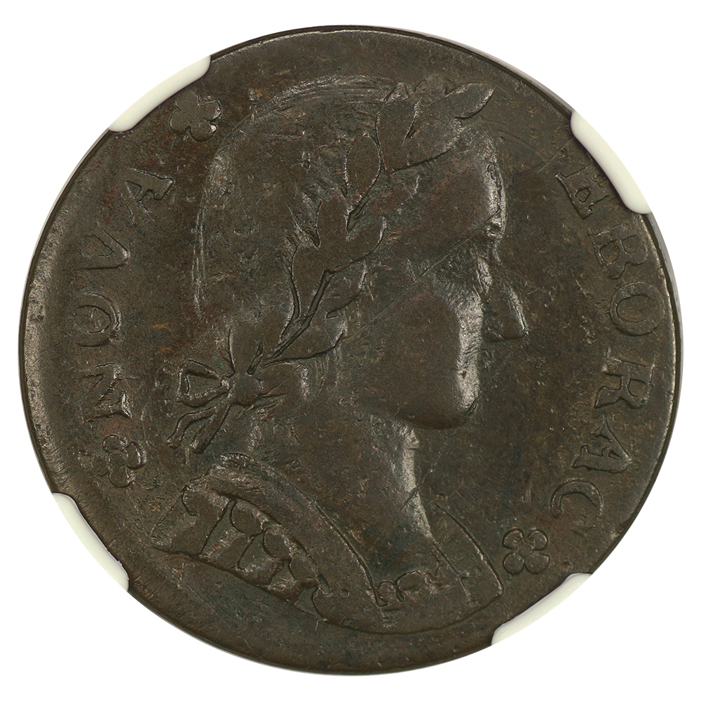 image for: 1787 Nova Eborac Seated Left Copper NGC XF40 BN